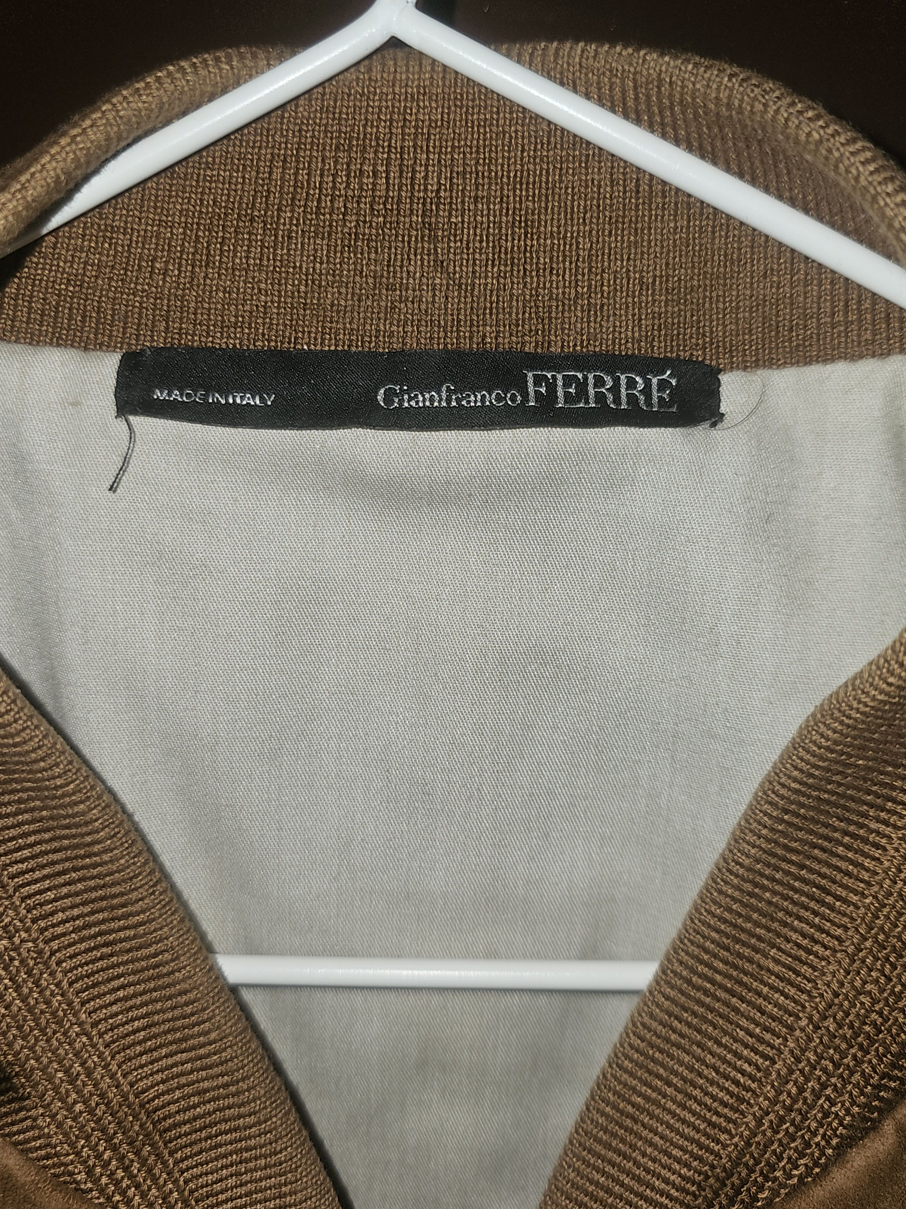 Gianfranco Ferre Vintage Gianfranco Ferré Suede Bomber Jacket Size US L / EU 52-54 / 3 - 6 Thumbnail