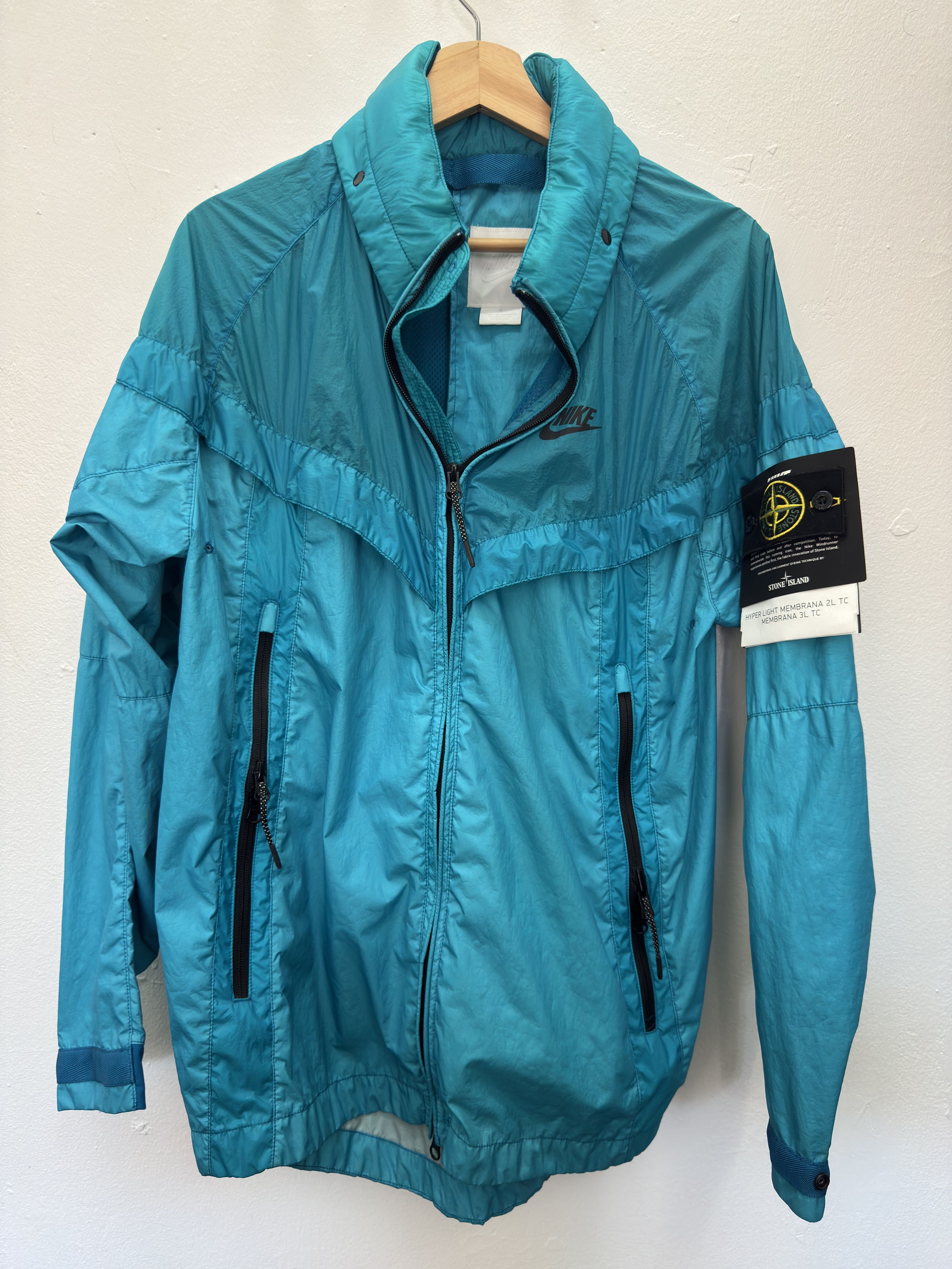Nike × Stone Island Hyperlight Membrana Windrunner Jacket (NIKELAB) Size US S / EU 44-46 / 1 - 4 Thumbnail