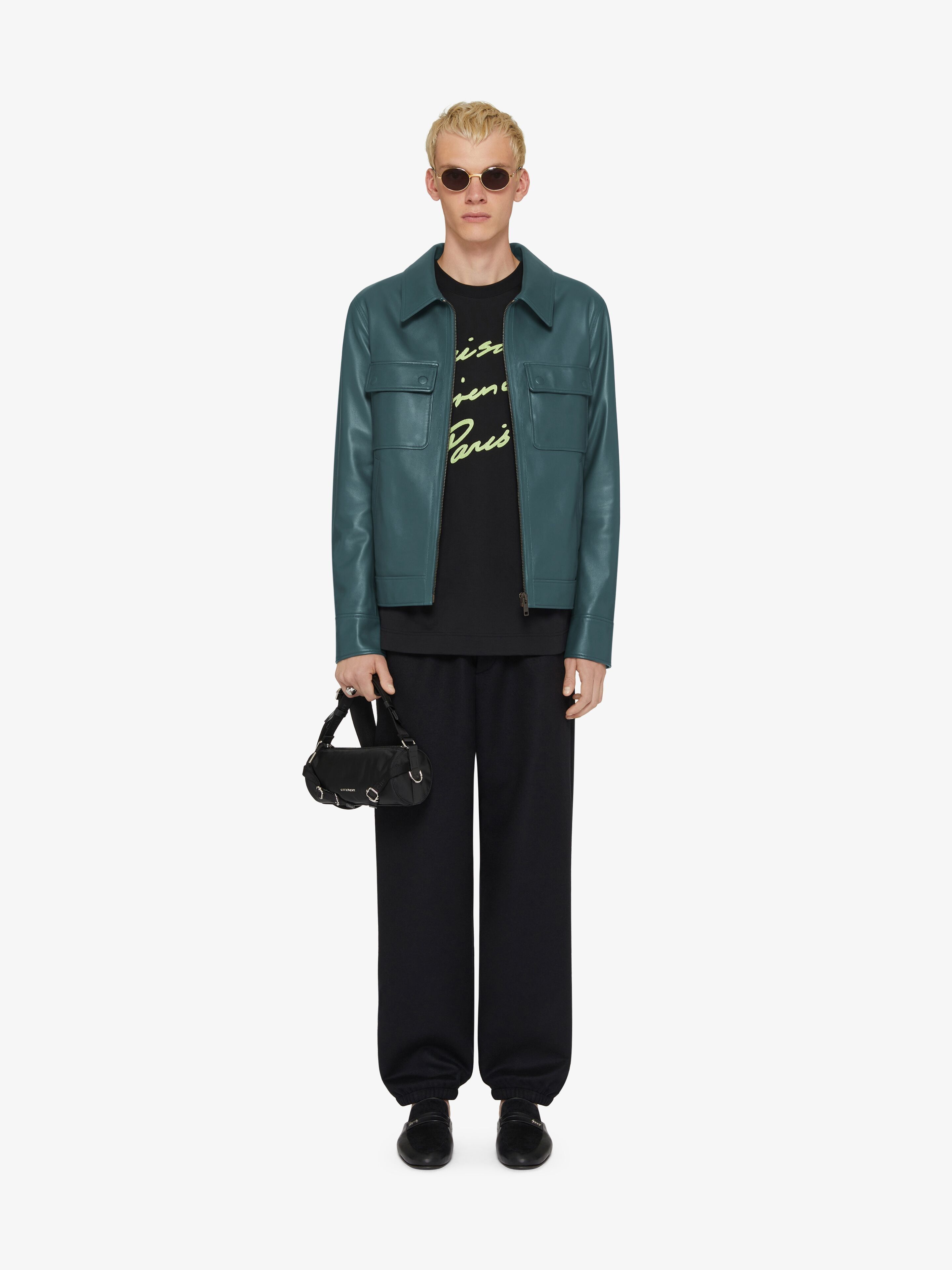 Givenchy o1srvl11e0925 Jacket in Nappa Leather in Dark Teal Size US XL / EU 56 / 4 - 2 Thumbnail
