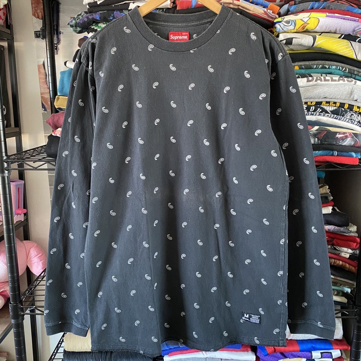 Supreme Vintage Supreme Shirt Paisley Longsleeve Top Black 2005 Size US M / EU 48-50 / 2 - 1 Thumbnail