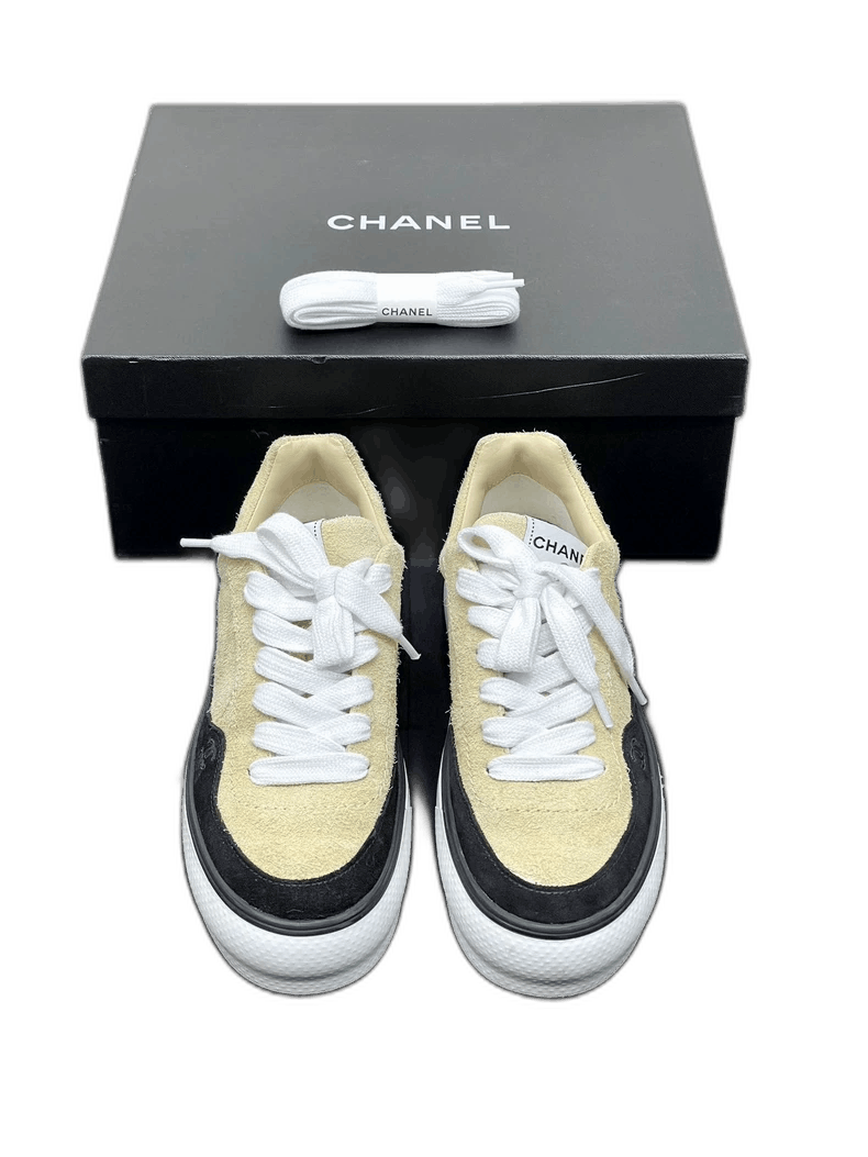 Chanel Chanel Colorblock Leather Sneakers -2505 Size US 9 / IT 39 - 1 Thumbnail