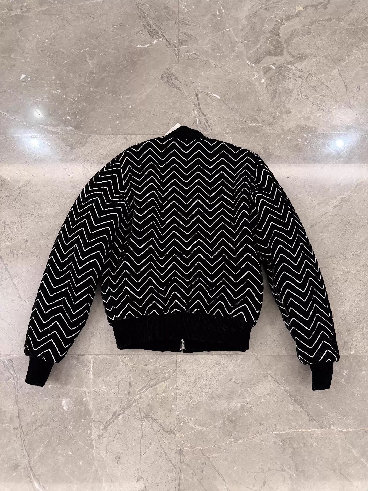 Saint Laurent Paris Saint Laurent SLP Velvet Striped Padded Slim 44 Jacket New Size US S / EU 44-46 / 1 - 2 Thumbnail