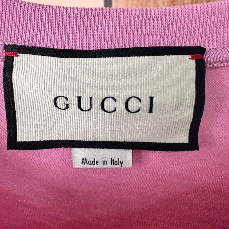Gucci Gucci Pink double g logo letter pineapple short sleeve 2501 Size US L / EU 52-54 / 3 - 4 Thumbnail
