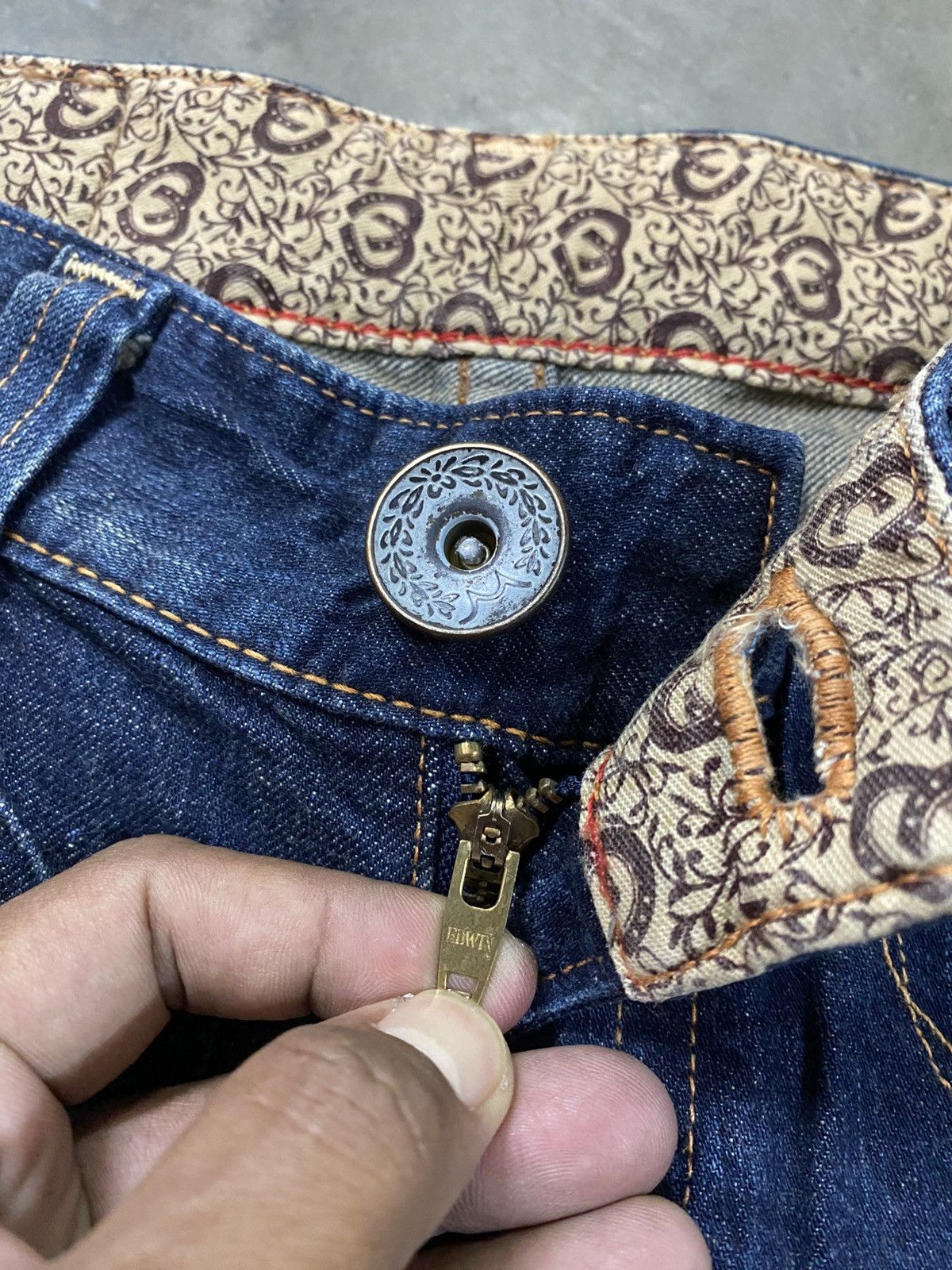 Tornado Mart Flare Jeans Edwin Mud Rusty Low Rise Boot Cut @300 Size US 28 / EU 44 - 11 Thumbnail
