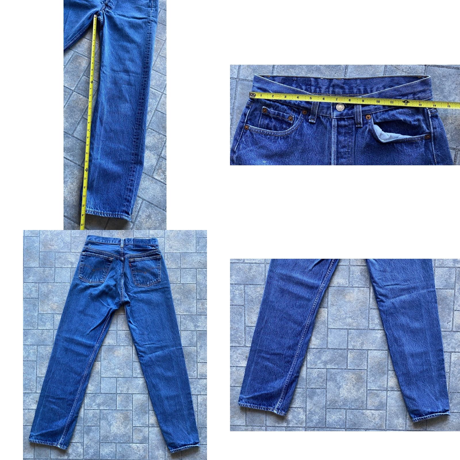 Levi's VINTAGE Levi’s 501 Jeans Blue Men’s 31x34 Flaws Wear Size US 31 - 8 Thumbnail