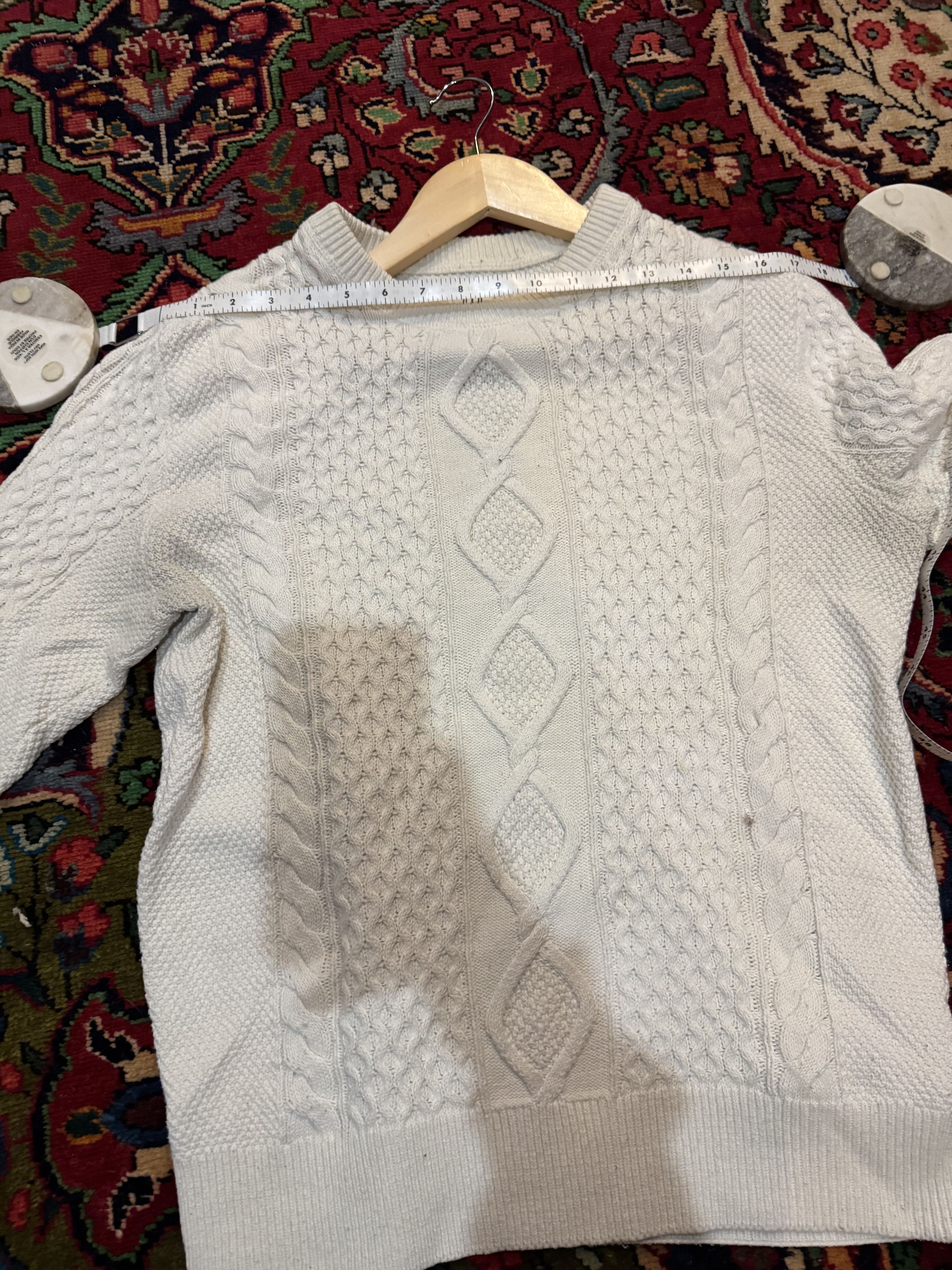 Gap White Gap Cable Knit Sweater Size US S / EU 44-46 / 1 - 7 Thumbnail