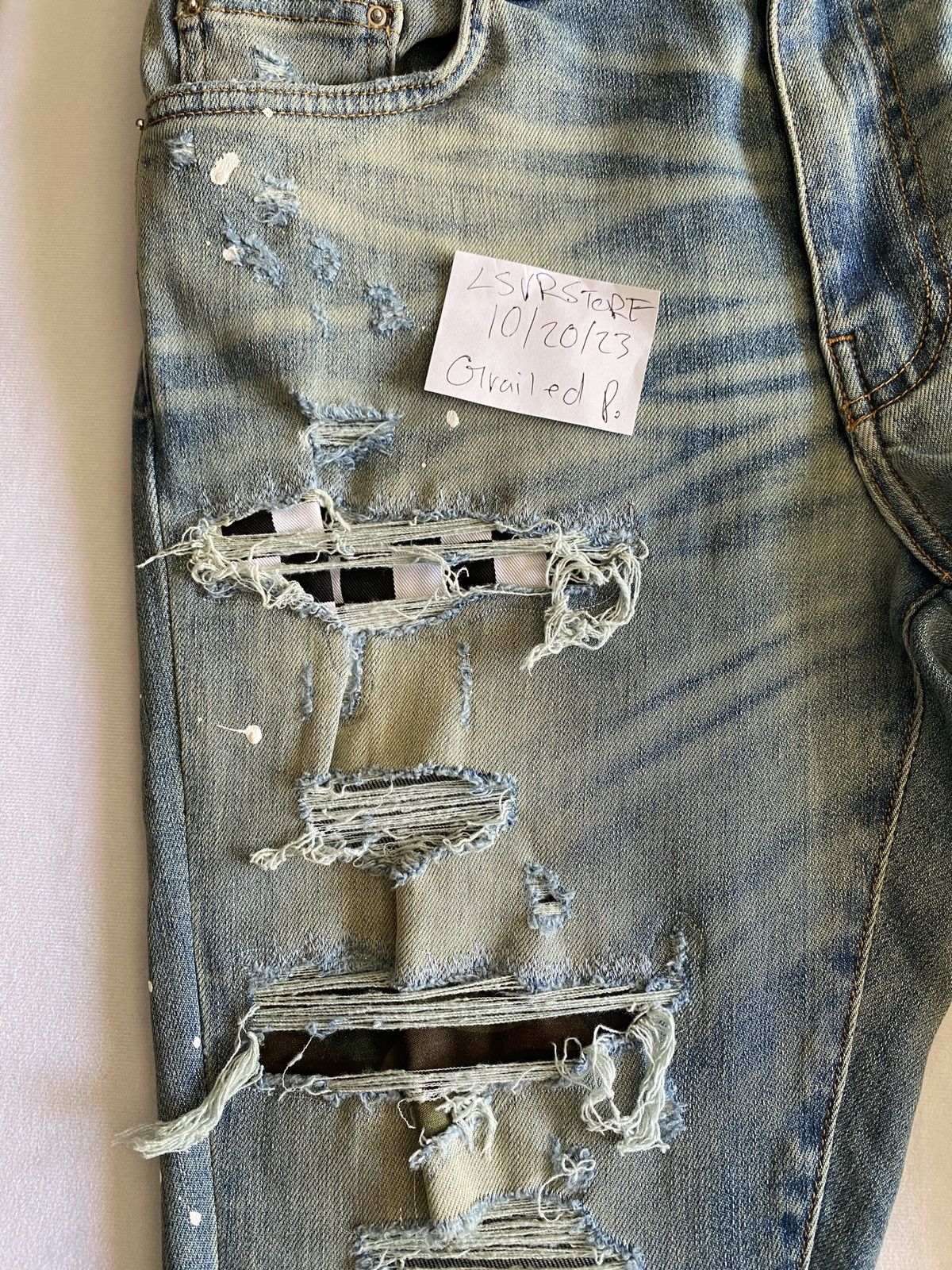 Amiri AMIRI Art Patch Painted Jean Classic Indigio OG 32 Size US 32 / EU 48 - 12 Thumbnail