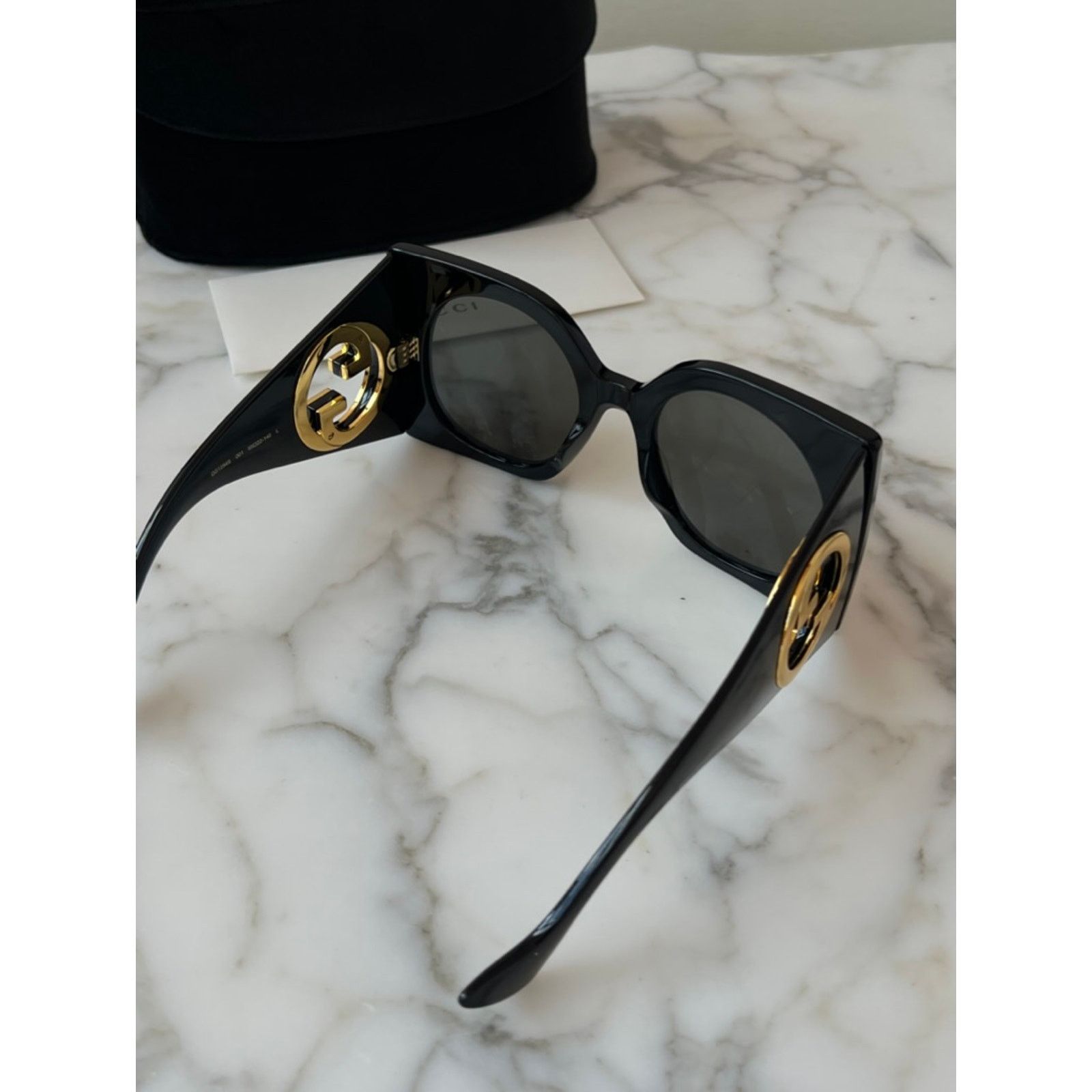 Gucci NEW Gucci GG1254S Oversized Black Sunglasses $695 Size ONE SIZE - 10 Thumbnail