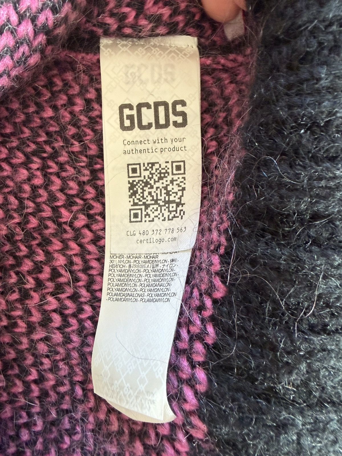 GCDS GCDS Monogram-Pattern Cardigan Pink Size S / US 4 / IT 40 - 5 Thumbnail