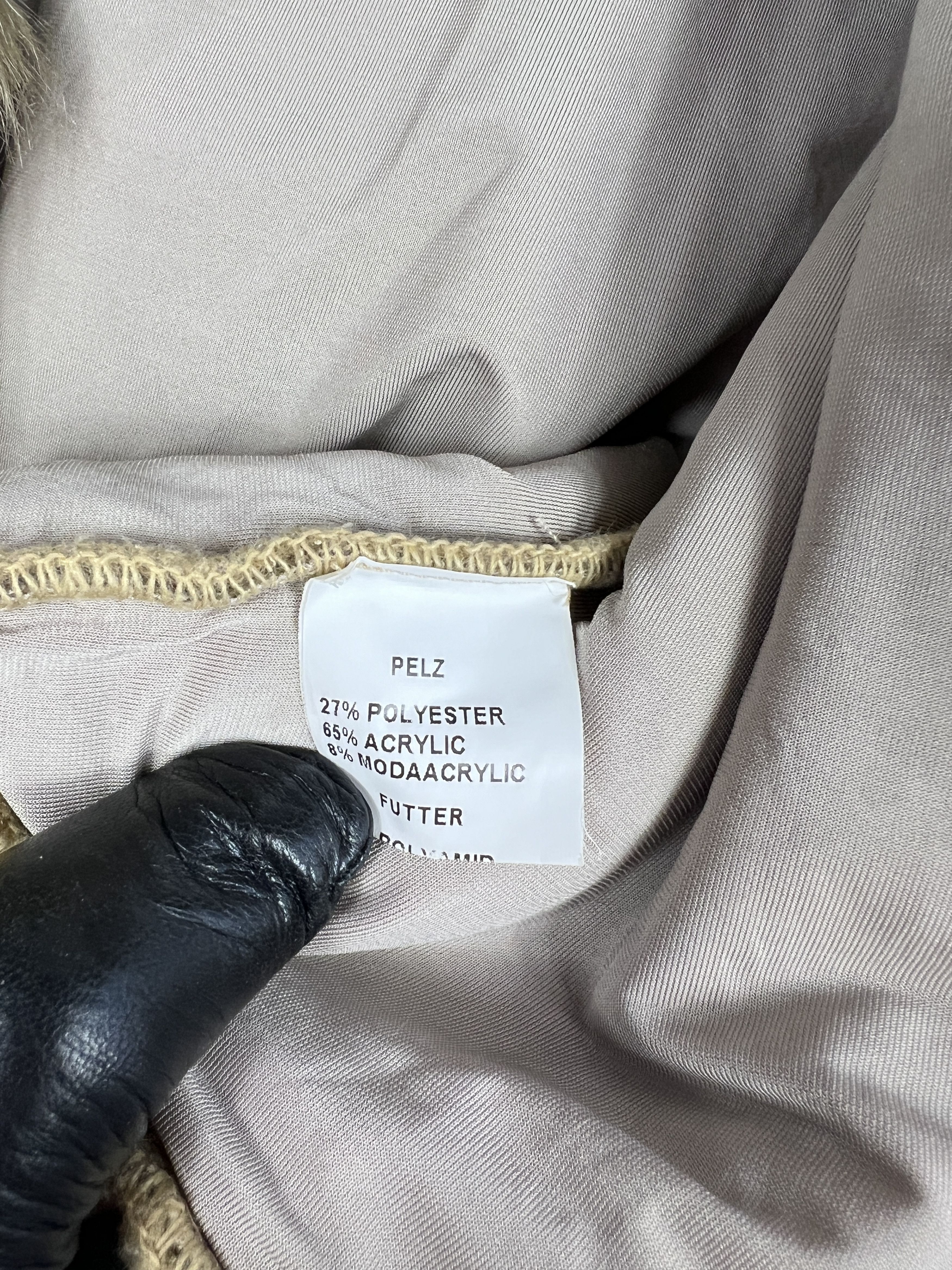 20471120 VINTAGE CROPPED FAUX FUR VEST MOHAIR 90S Y2K Size M / US 6-8 / IT 42-44 - 6 Thumbnail