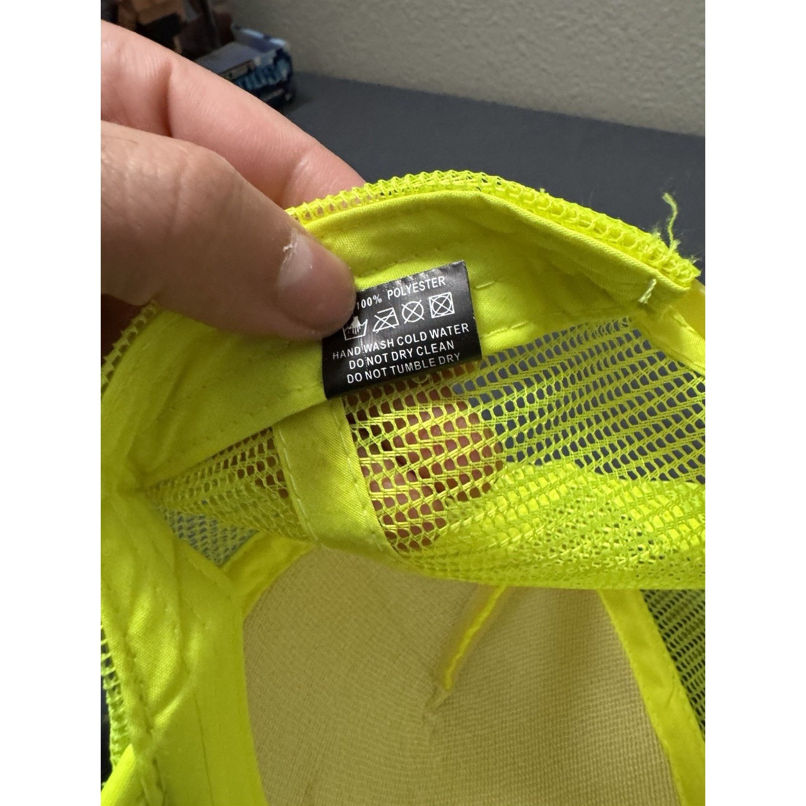 Other Neon Yellow Vintage South Padre Island Fishing Trucker Hat Size ONE SIZE - 7 Thumbnail