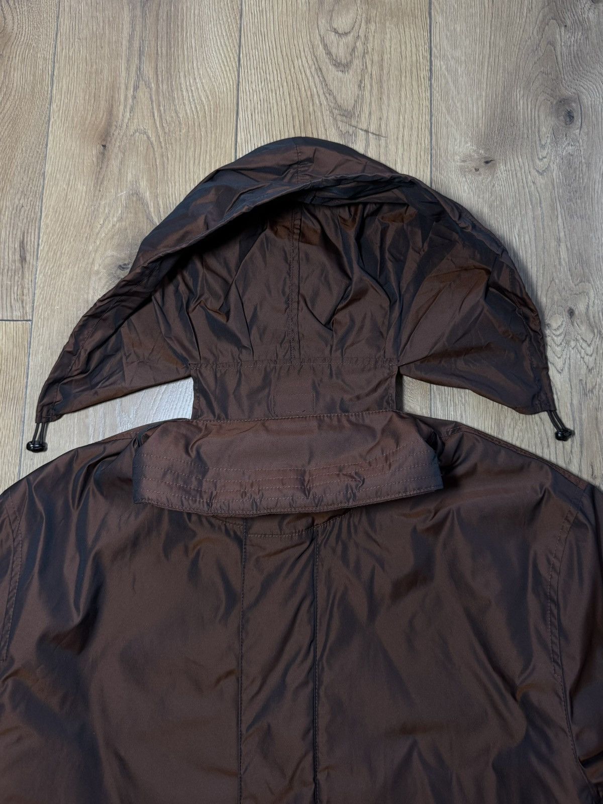 Hugo Boss Hugo Boss OBalt Brown Hooded Nylon Parka Coat Rare Luxury Size US XL / EU 56 / 4 - 13 Thumbnail