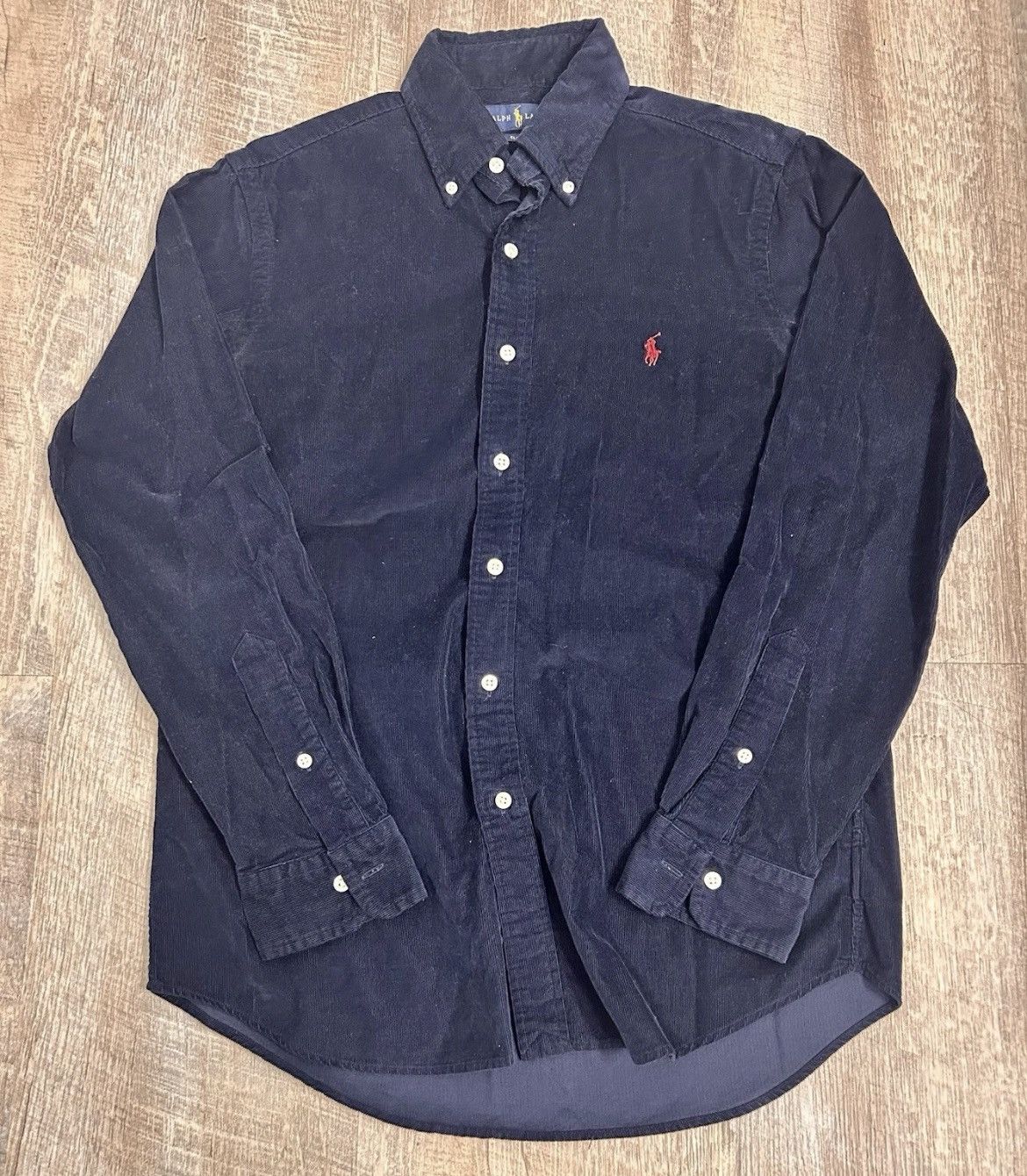 Ralph Lauren Ralph Lauren Corduroy Blue Button up Shirt Size S Size US S / EU 44-46 / 1 - 1 Thumbnail
