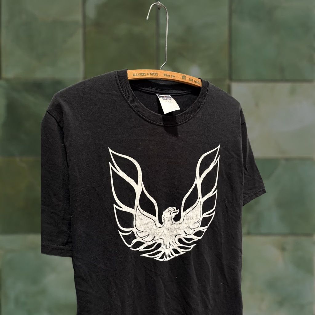 Jerzees VINTAGE Y2K Pontiac Thunder Bird Black Tee Shirt Size Medium Jerzees Tee Shirt Mens M Black Bird 90s Size US M / EU 48-50 / 2 - 1 Thumbnail
