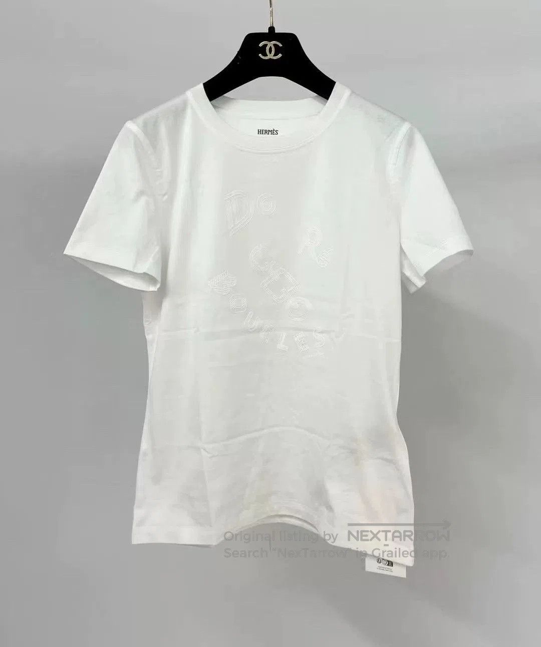 Hermes Hermes 2023 White Short Sleeve T-shirt. Size US S / EU 44-46 / 1 - 1 Thumbnail