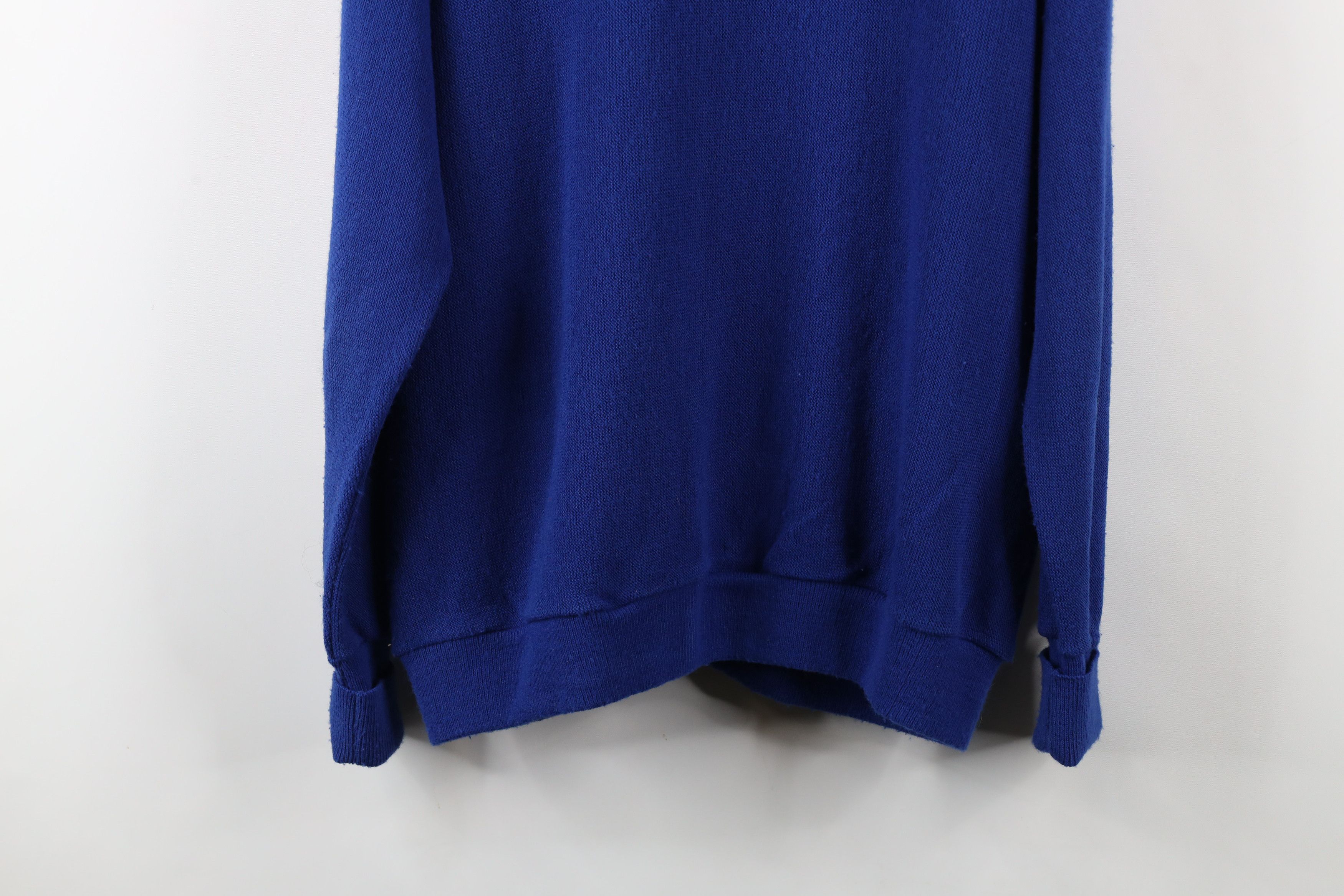 Vintage Vintage 70s Streetwear Knit Button Cardigan Sweater Blue USA Size US L / EU 52-54 / 3 - 10 Thumbnail