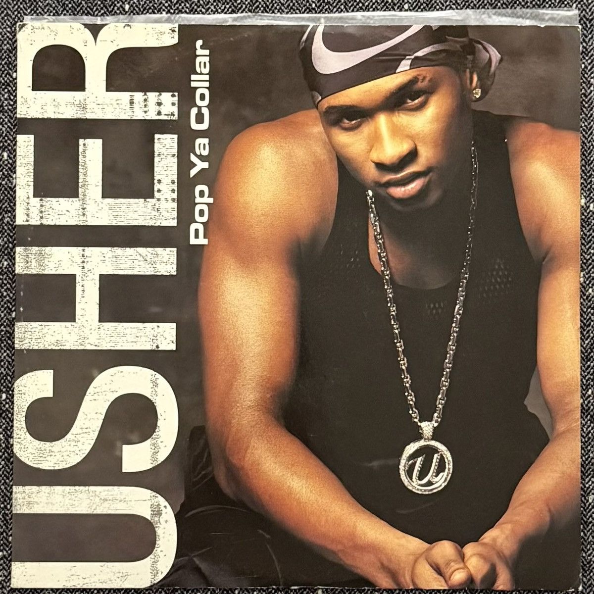 Vintage VINYL RECORD Usher – Pop Ya Collar UK RELEASE EU PRESS Size ONE SIZE - 2 Thumbnail