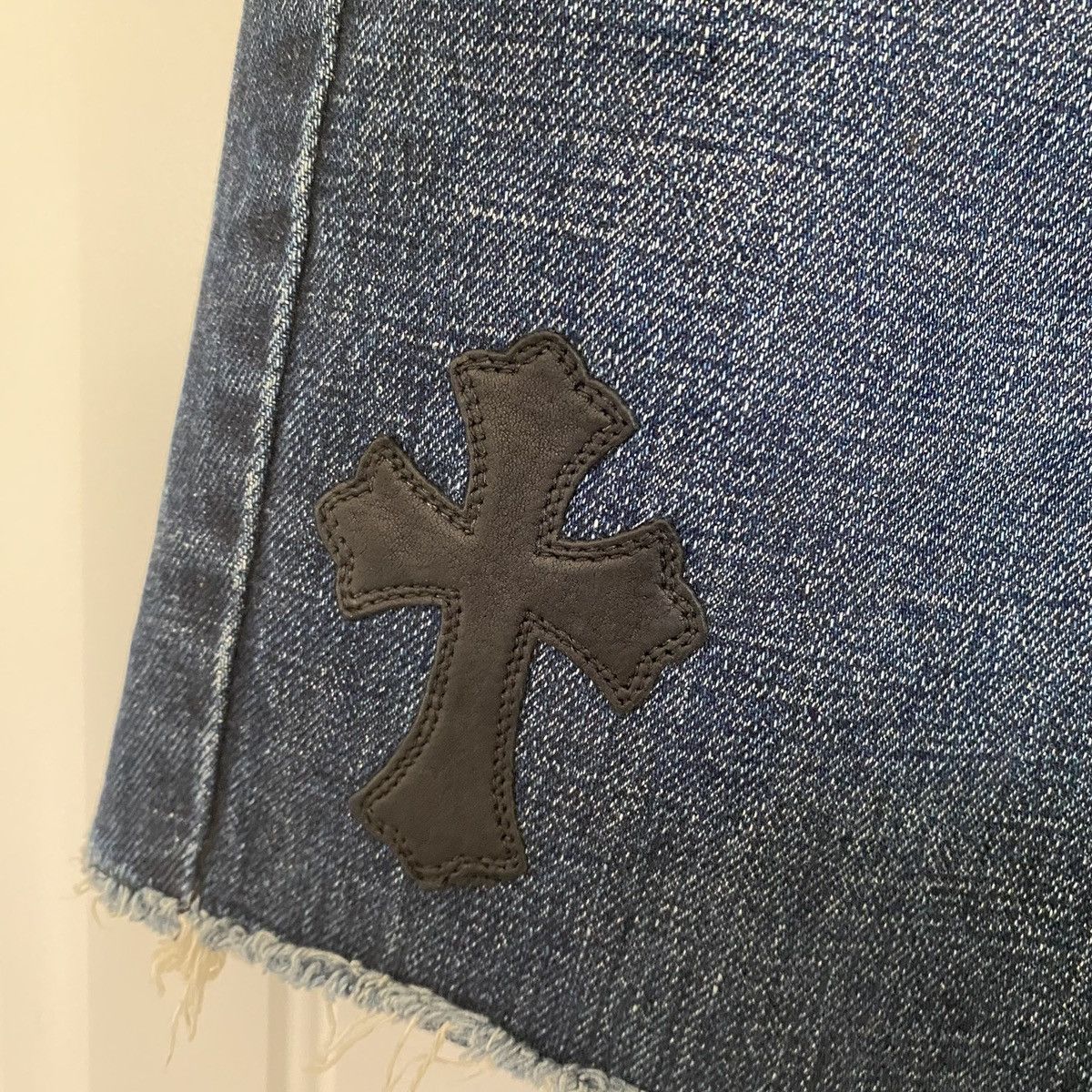 Chrome Hearts Chrome Hearts Cross Patch Denim Shorts Size US 29 - 10 Thumbnail