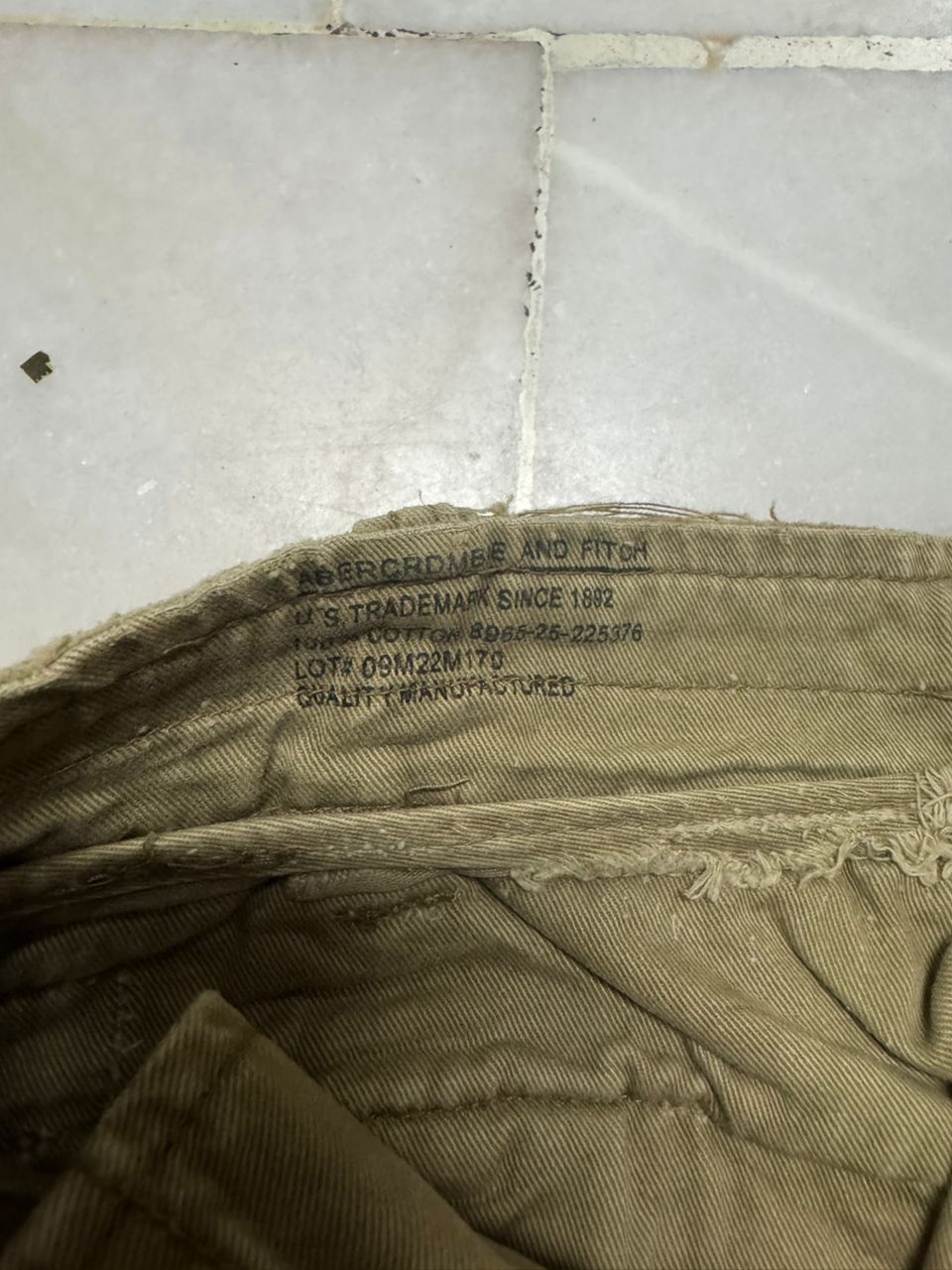 20471120 Baggy💥Vintage Abercrombie Tactical Cargo Big Pocket Distress Size US 32 / EU 48 - 12 Thumbnail