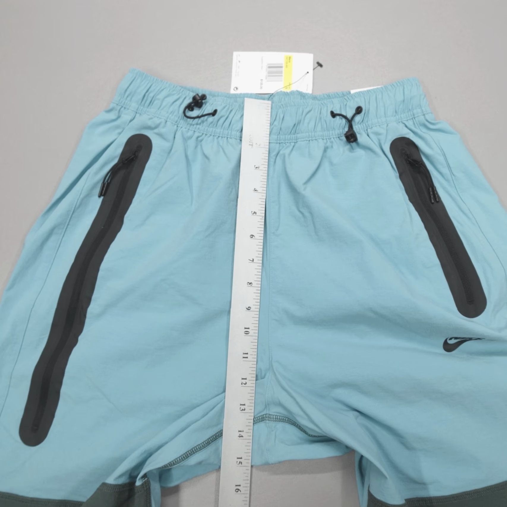 Nike Nike Tech Woven Stretch Oversized Baggy Pants Men's S Blue Green Size US 29 - 7 Thumbnail
