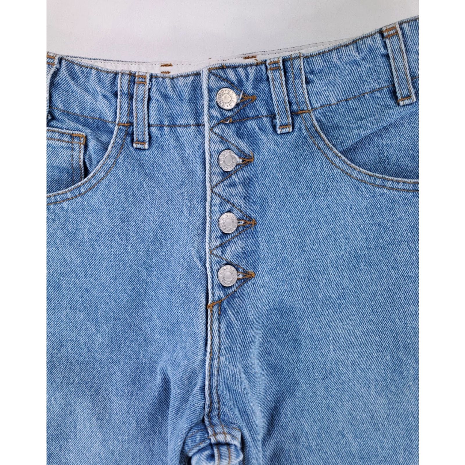 Guess VINTAGE GUESS Jeans 80s Georges Marciano Made USA Blue Womens 27 27x31 Jeans Straight Size 27" / US 4 / IT 40 - 3 Thumbnail