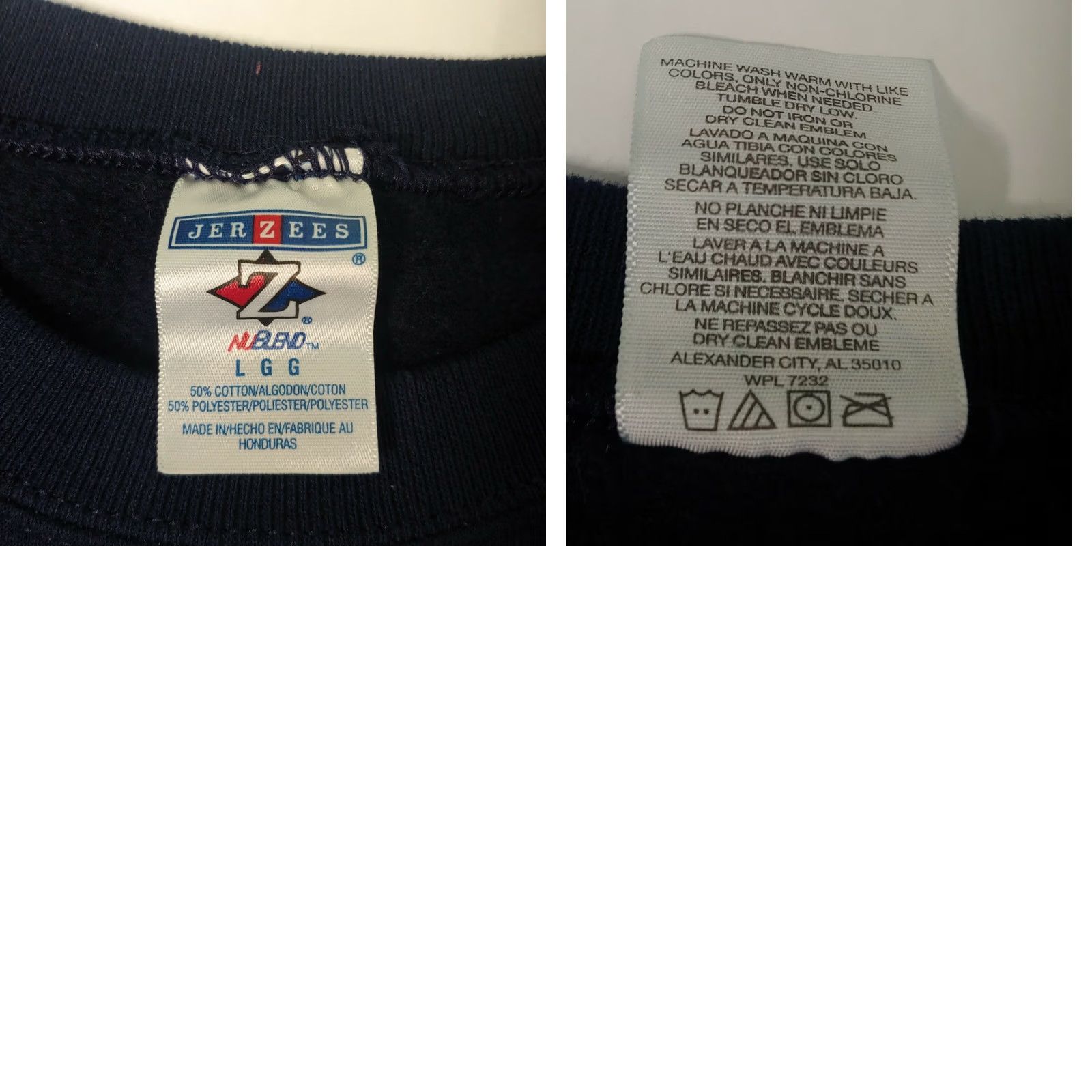 Jerzees Item Specifications: Closure: Tie Front Size L / US 10 / IT 46 - 8 Thumbnail