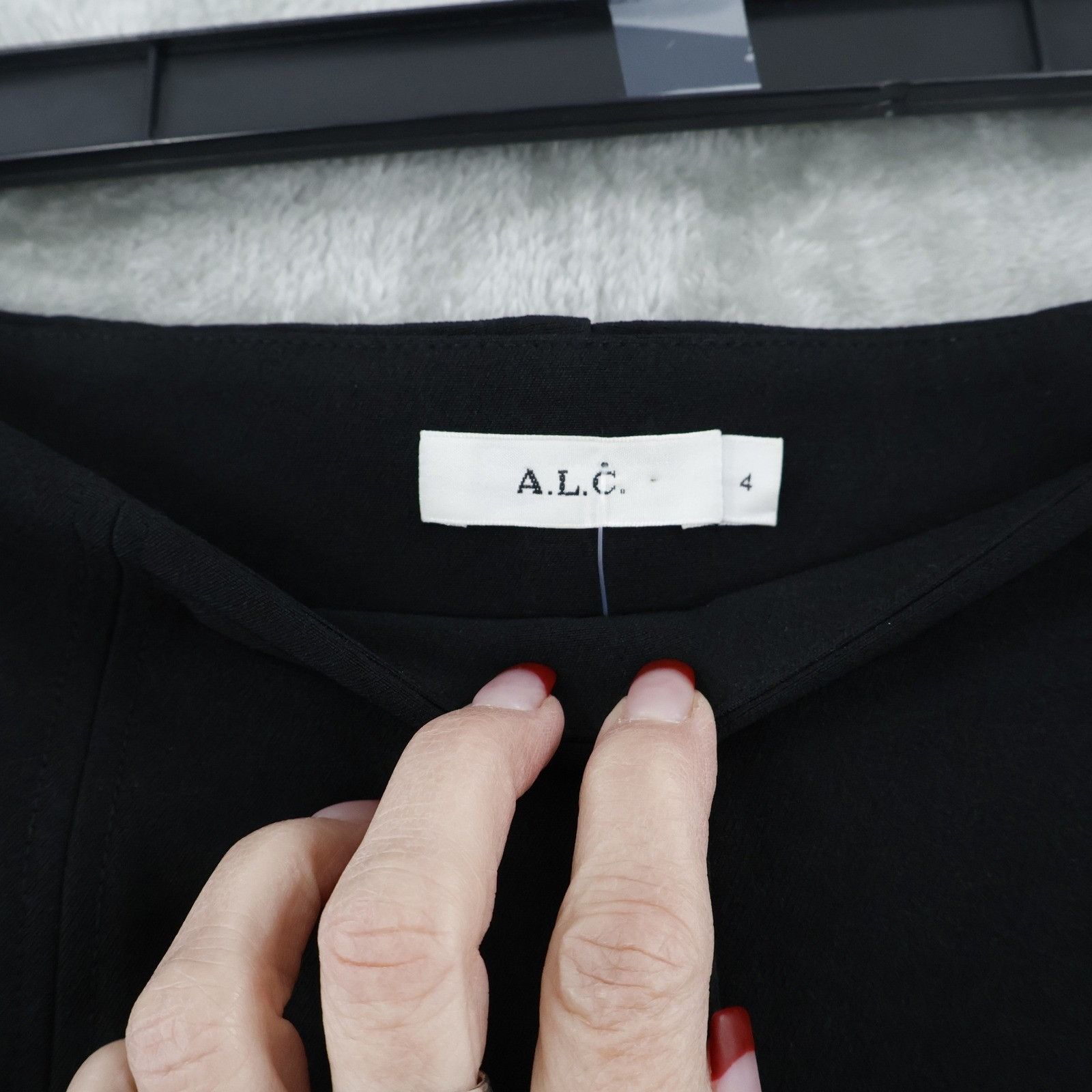 A.L.C. A.L.C. Brooks Pant High Waisted Side Zip Womens 4 Black NWT Size 27" / US 4 / IT 40 - 2 Thumbnail