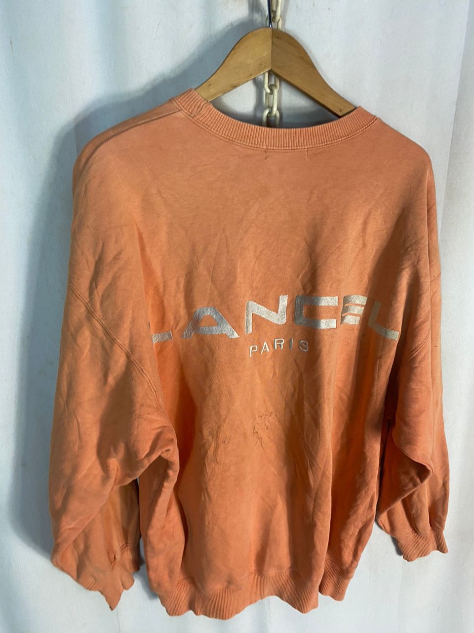 Lancel Vintage lancel spellout distressed sweatshirt Size US L / EU 52-54 / 3 - 6 Thumbnail