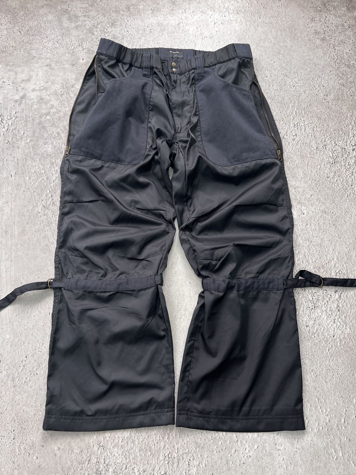 Energie × Junya Watanabe Y2K ENERGIE GOLD BAGGY NYLON JUNYAWATANABE STYLE PANTS Size US 33 - 2 Thumbnail