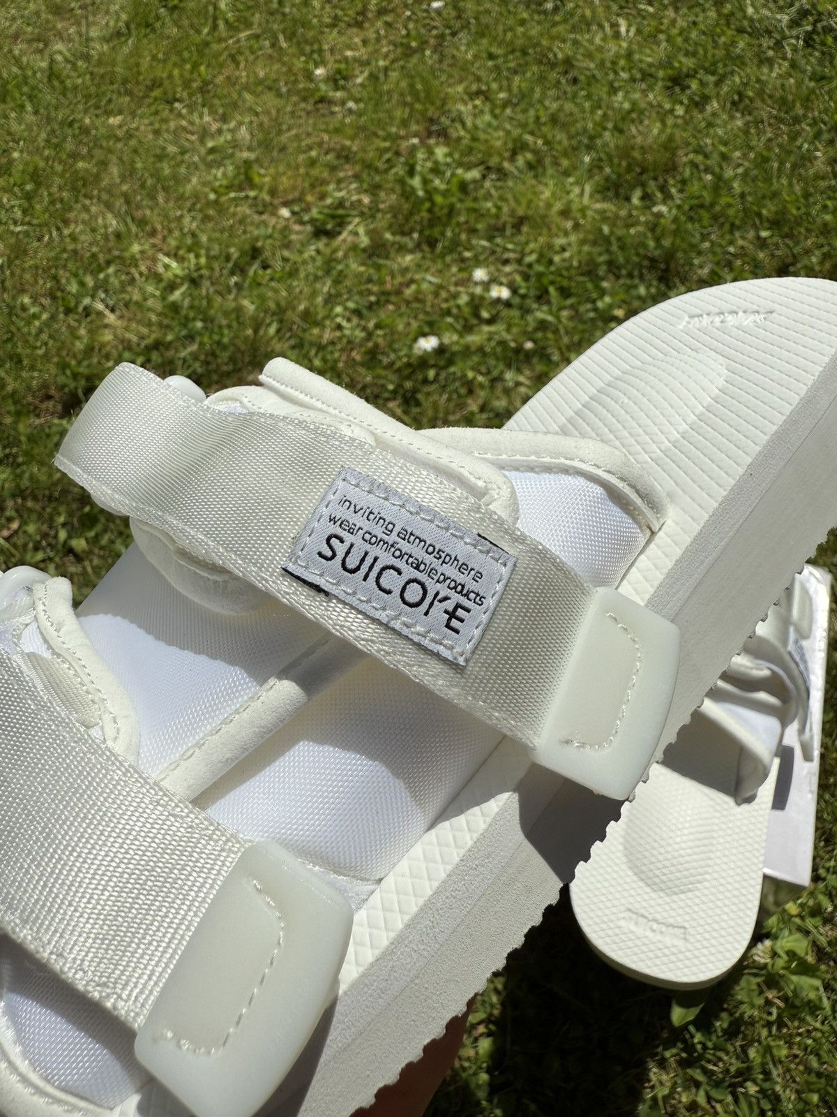 Designer Suicoke Moto Cab OG-056 White Slides Sandals Size US 6 / IT 36 - 16 Thumbnail