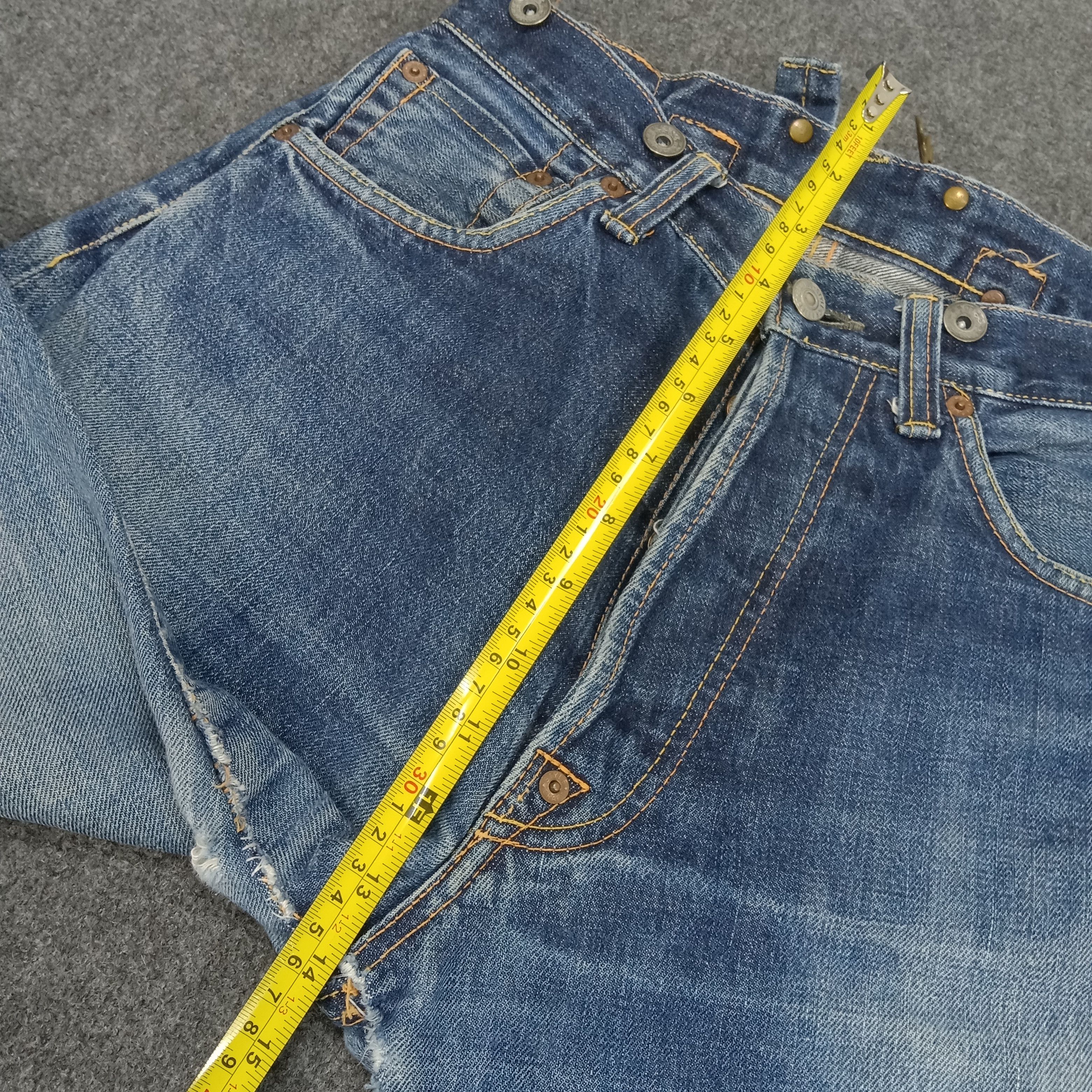Evisu × Vintage Evis Japanese Brand Daicock Custom Art Denim Jeans Size US 28 / EU 44 - 13 Thumbnail