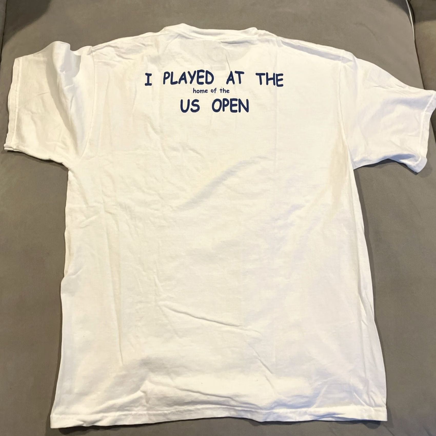 Fruit Of The Loom VINTAGE USTA Billie Jean King Tennis Center I Played At US Open T Shirt L White Mens Size US L / EU 52-54 / 3 - 4 Thumbnail