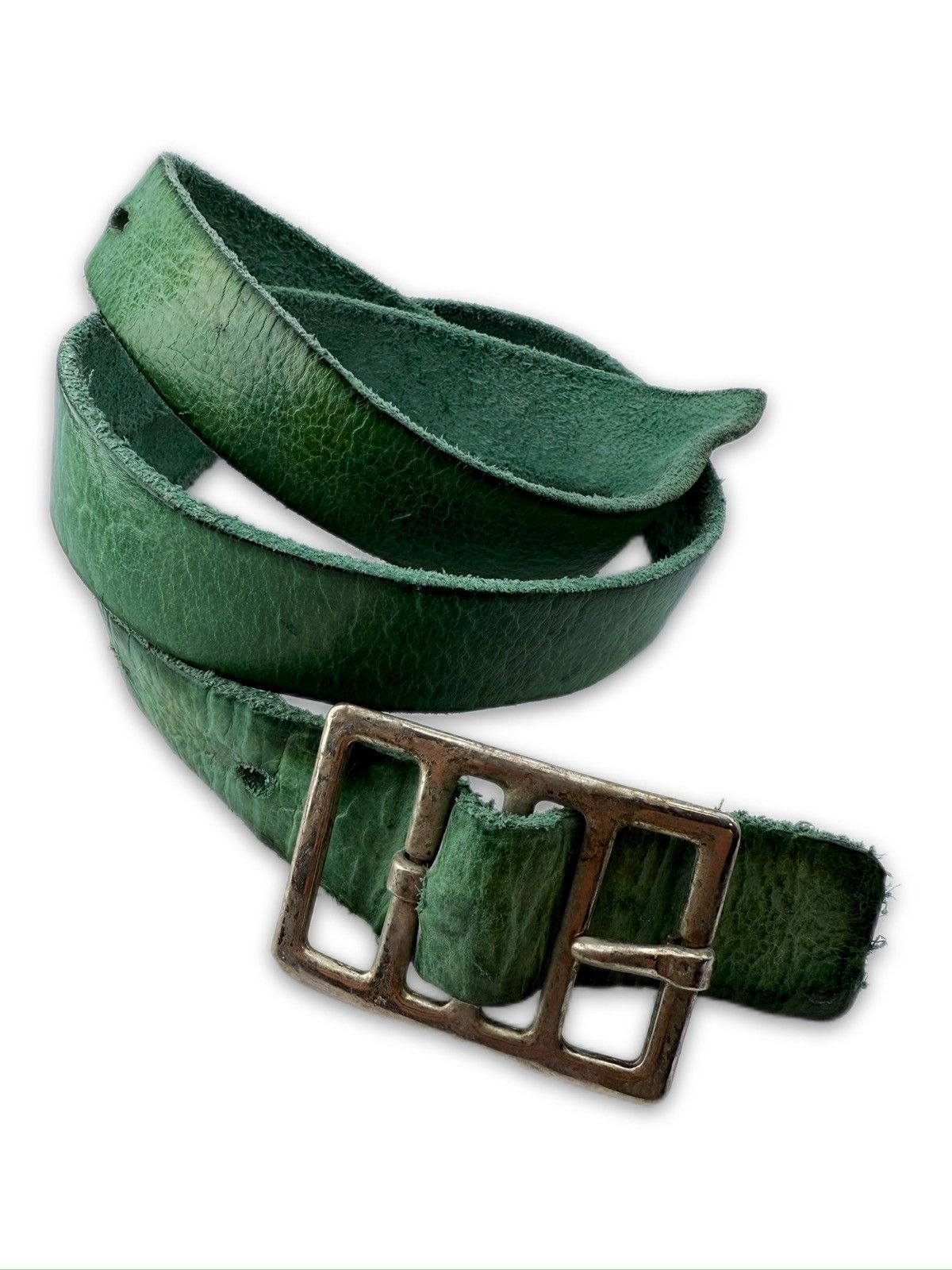Carol Christian Poell Carol Christian Poell 90° Anatomical L SAFE Leather Belt Size 32 - 1 Thumbnail