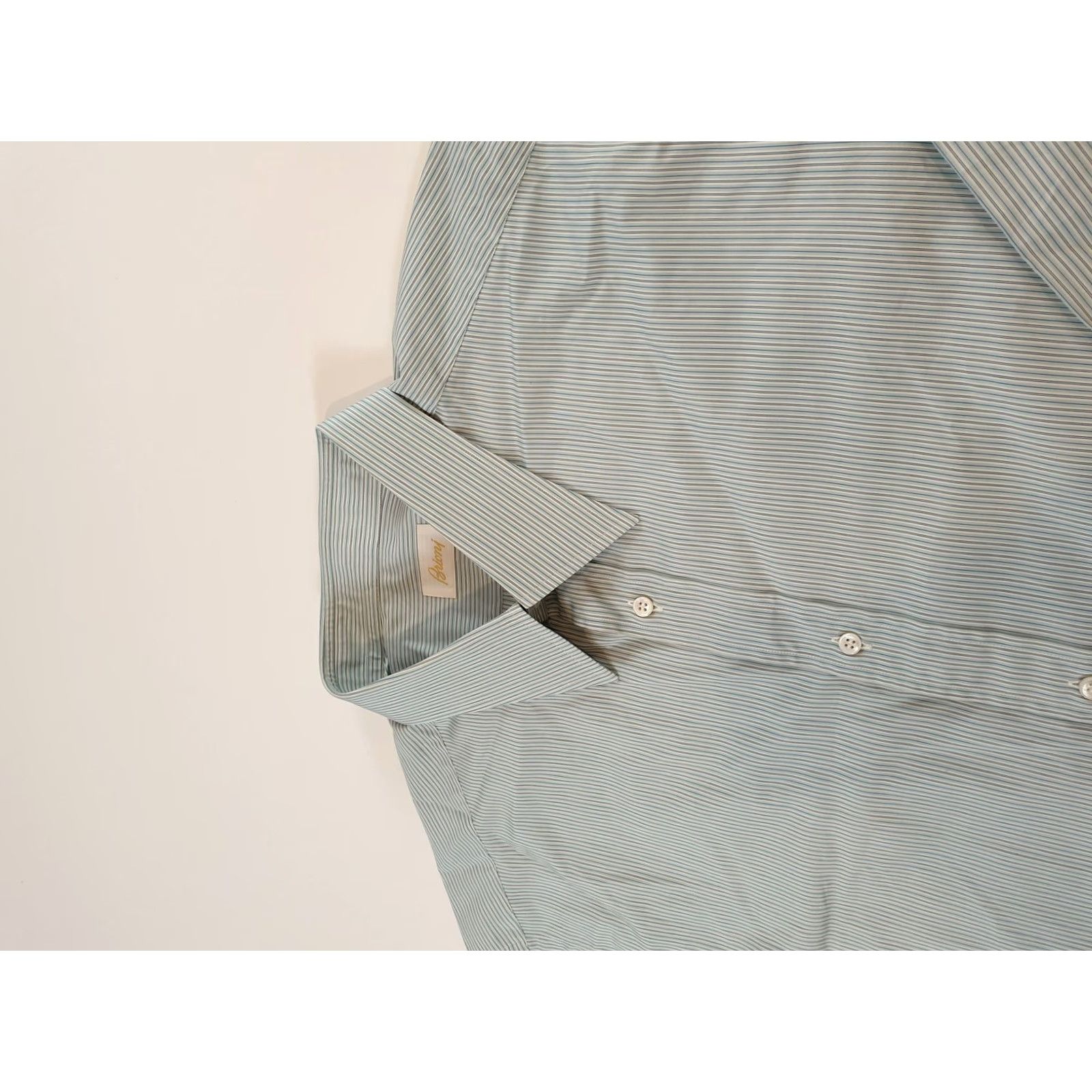 Brioni Brioni Shirt Mens 2XL Striped Dress Shirt Italy Made In Italy Blue Size 48R - 3 Thumbnail