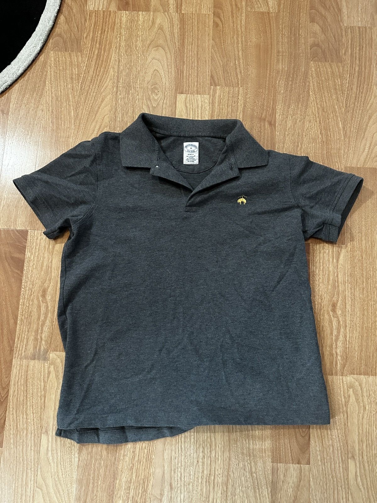 Brooks Brothers × Designer Brooks Brothers Grey Polo Slim Fit Size US M / EU 48-50 / 2 - 1 Thumbnail