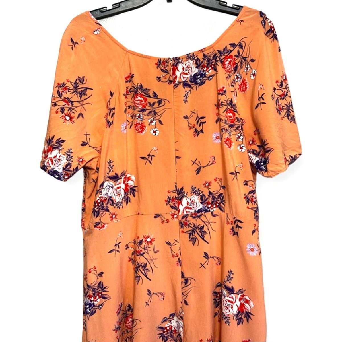 Other Abound Skater Dress Floral Zip Closure Short Sleeve Multi 2X Size XXL / US 16-18 / IT 52-54 - 6 Thumbnail