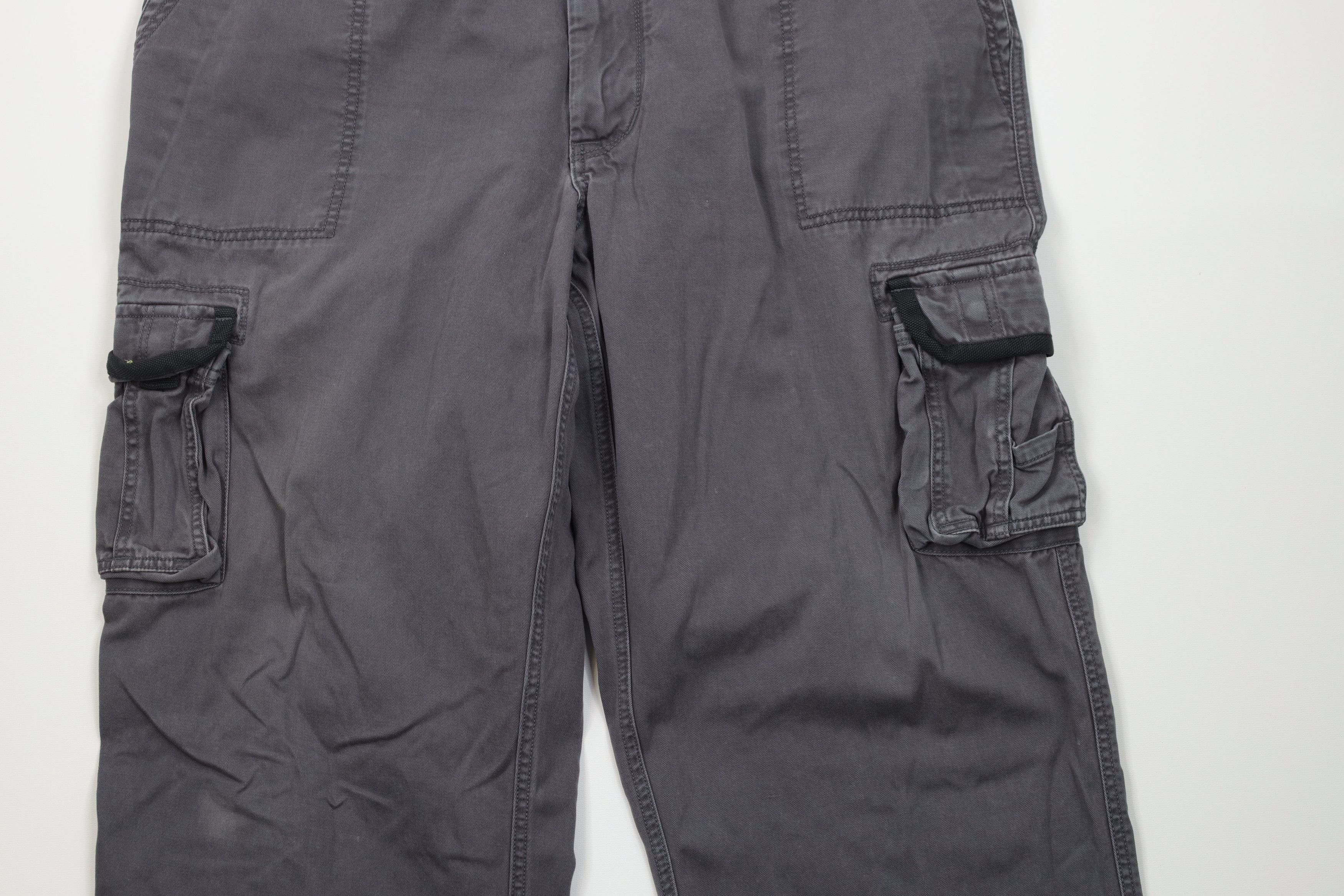 Vintage Vintage Y2K Streetwear Heavyweight Wide Leg Cargo Pants Gray Size US 42 / EU 58 - 3 Thumbnail