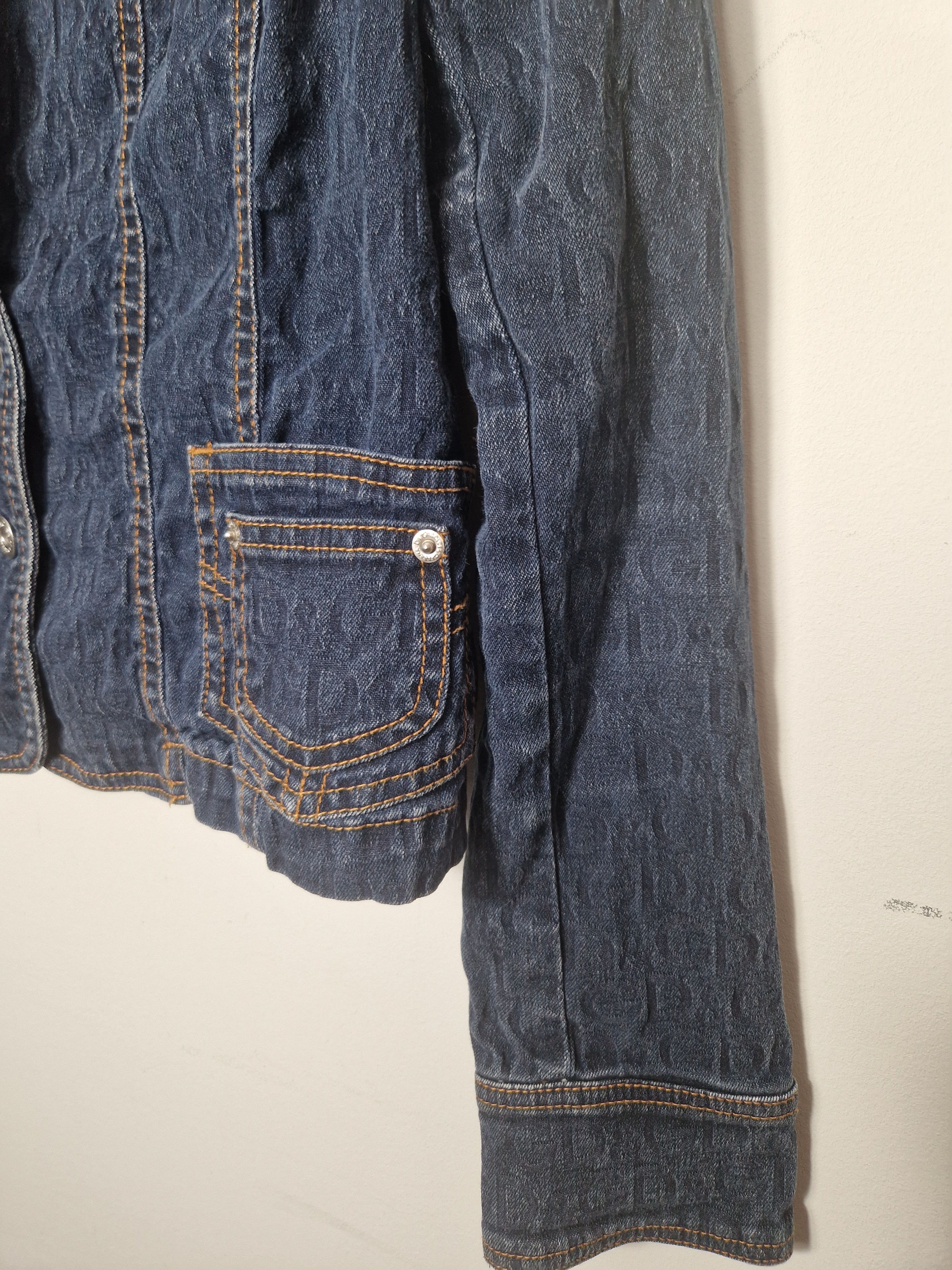 Dolce & Gabbana Dolce & Gabbana vintage monogram denim blazer jacket Size L / US 10 / IT 46 - 10 Thumbnail