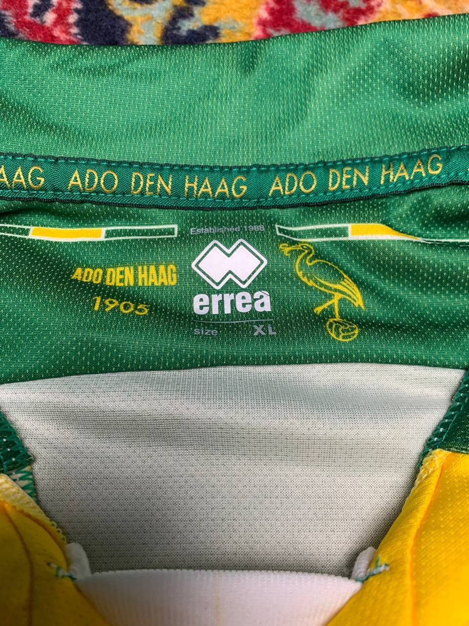 Errea ADO Den Haag jersey 2016 2017 Home Football Shirt #9 JW Wigt Size US XL / EU 56 / 4 - 3 Thumbnail