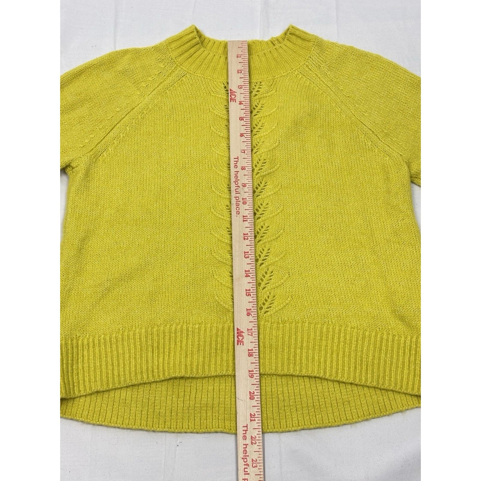 Loft LOFT Ann Taylor Pointelle Women's Long Sleeve Sweater XSP Size XS / US 0-2 / IT 36-38 - 5 Thumbnail