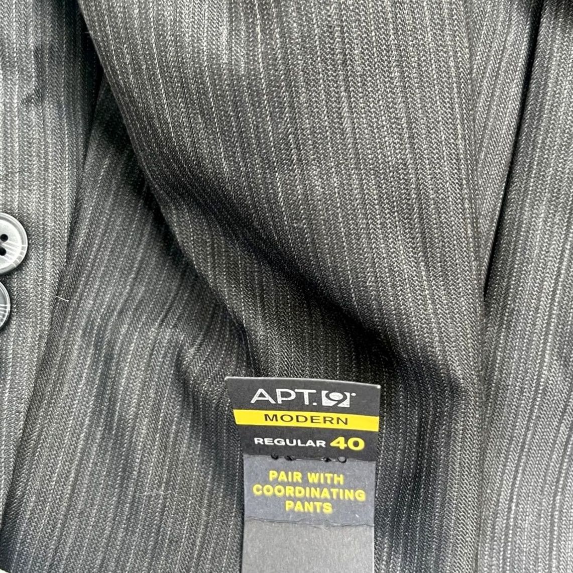 Apt. 9 Apt. 9 Suit Coat Men's Size 40R Gray Modern Fit Suit Size 40R - 5 Thumbnail