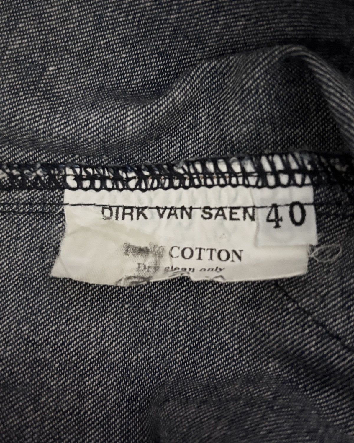 Dirk Van Saene Aw1999 Trompe L’oeil Denim Top Size S / US 4 / IT 40 - 15 Thumbnail
