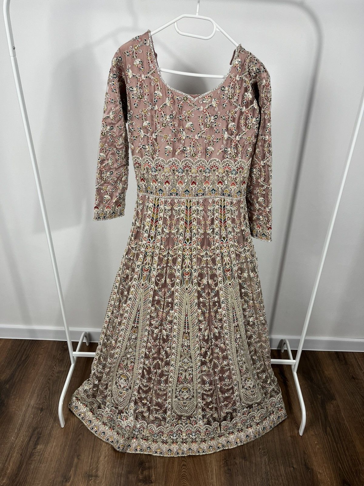 Other Vintage Heavy Embellished Sequin Beaded Maxi Evening Dress Size S / US 4 / IT 40 - 1 Thumbnail