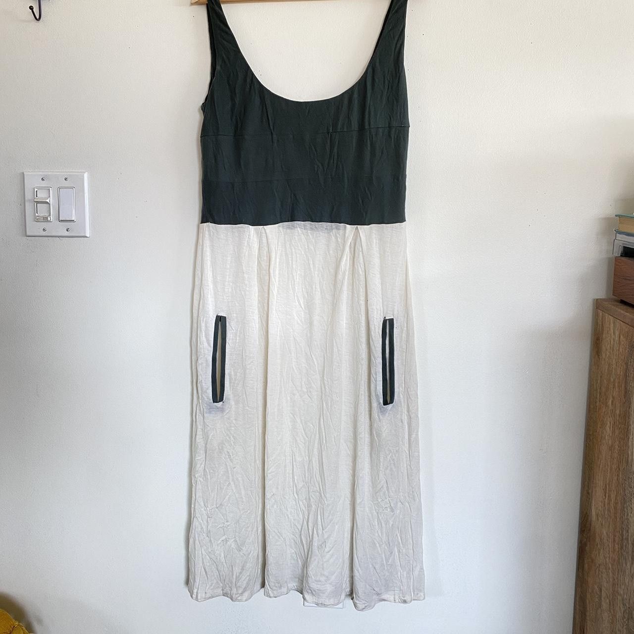 James Perse JAMES PERSE WHITE BLACK BABYDOLL DRESS SIZE 2 POCKETS SUMMER Size XS / US 0-2 / IT 36-38 - 3 Thumbnail