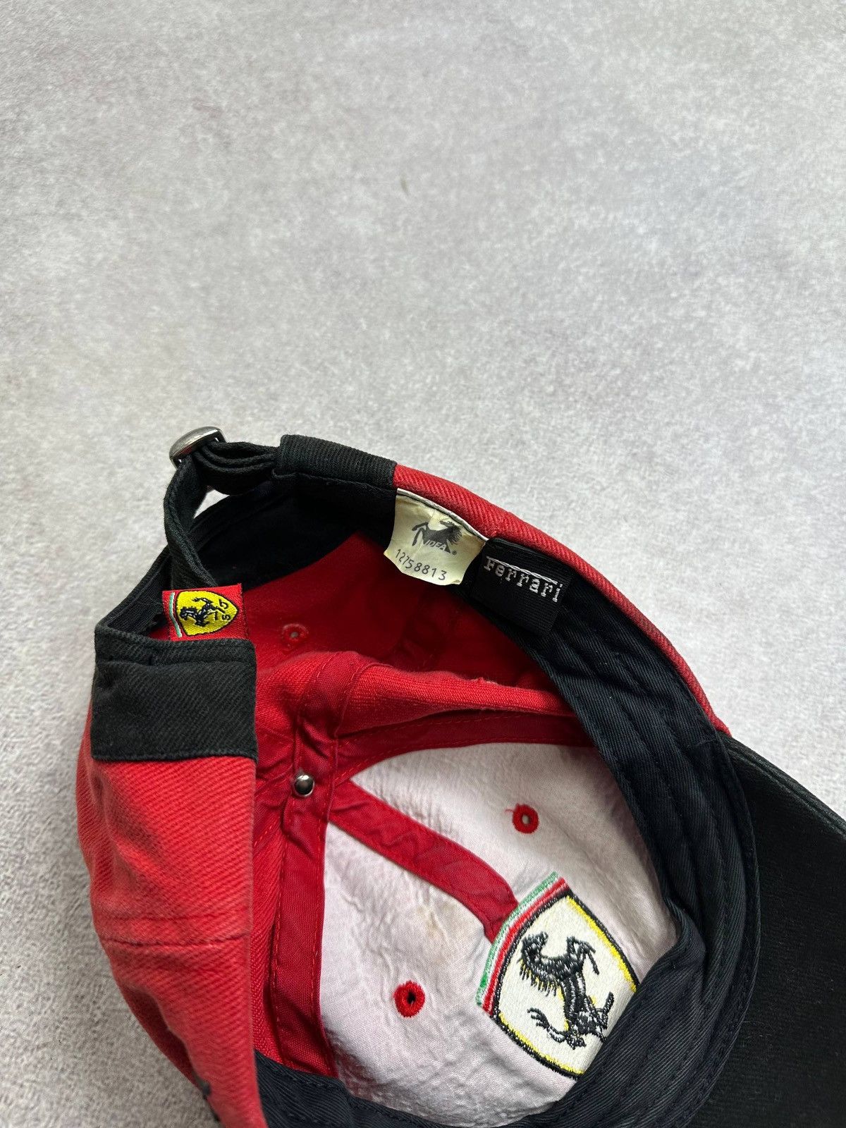 Ferrari Vintage 90s Ferarri Licensed Schumacher Racing Cap Y2K F-1 Size ONE SIZE - 6 Thumbnail