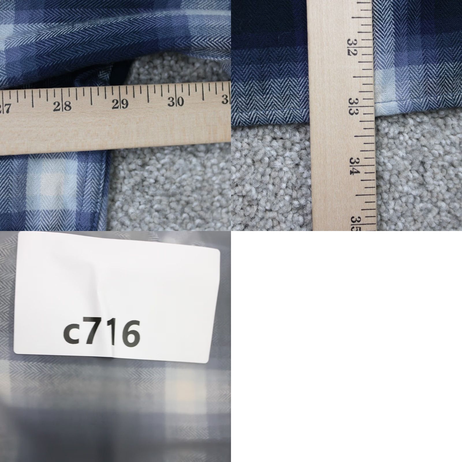 Frye Frye & Co Shirt Mens 2XLT XXL-Tall Blue Plaid Flannel Long Sleeve Button Up Size US XXL / EU 58 / 5 - 9 Thumbnail