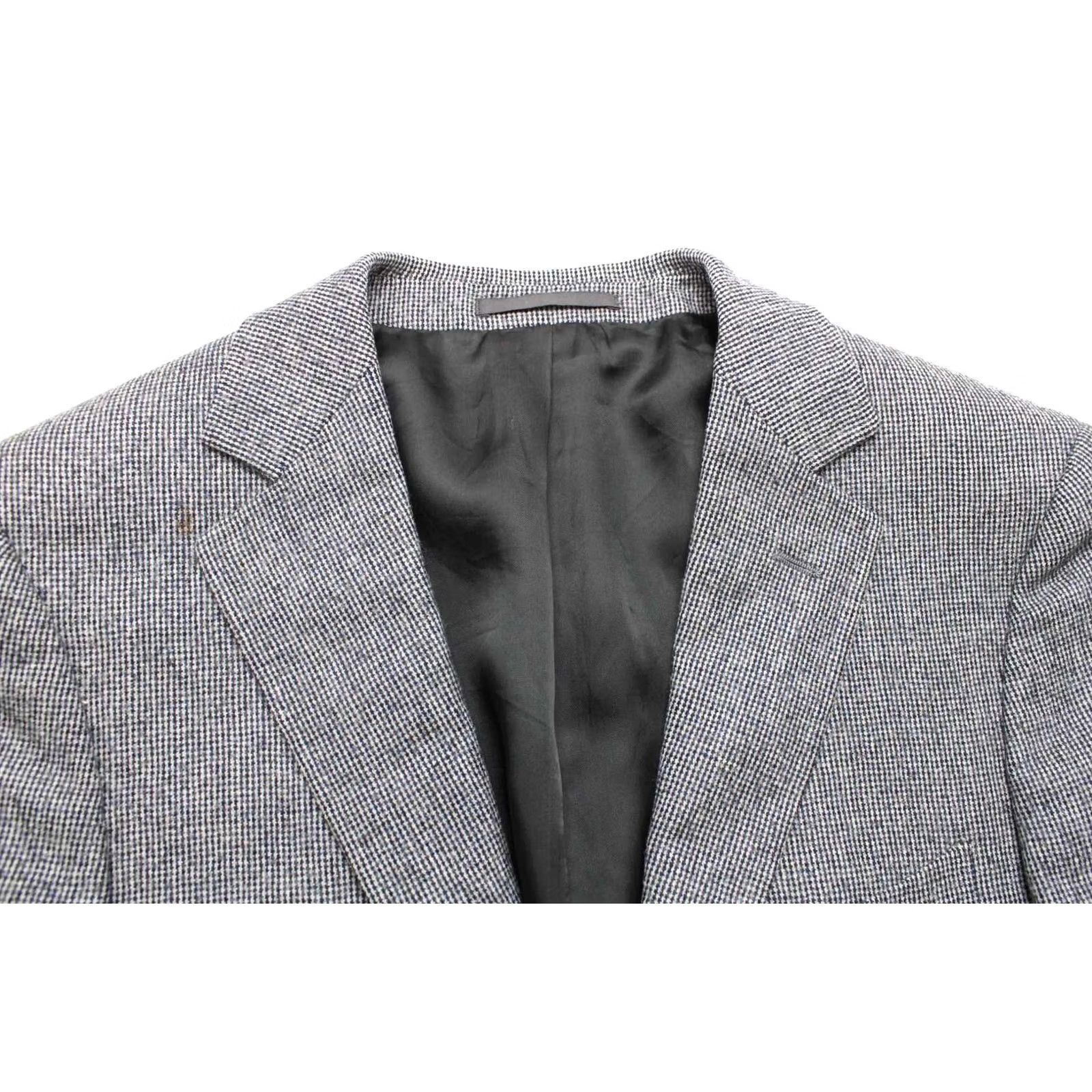 Suitsupply Suitsupply Blazer Men Single Breasted EU 46 Lined Button Blue Patterned Notch Lapel Regular Wool Jacket Mens Size 46R - 5 Thumbnail