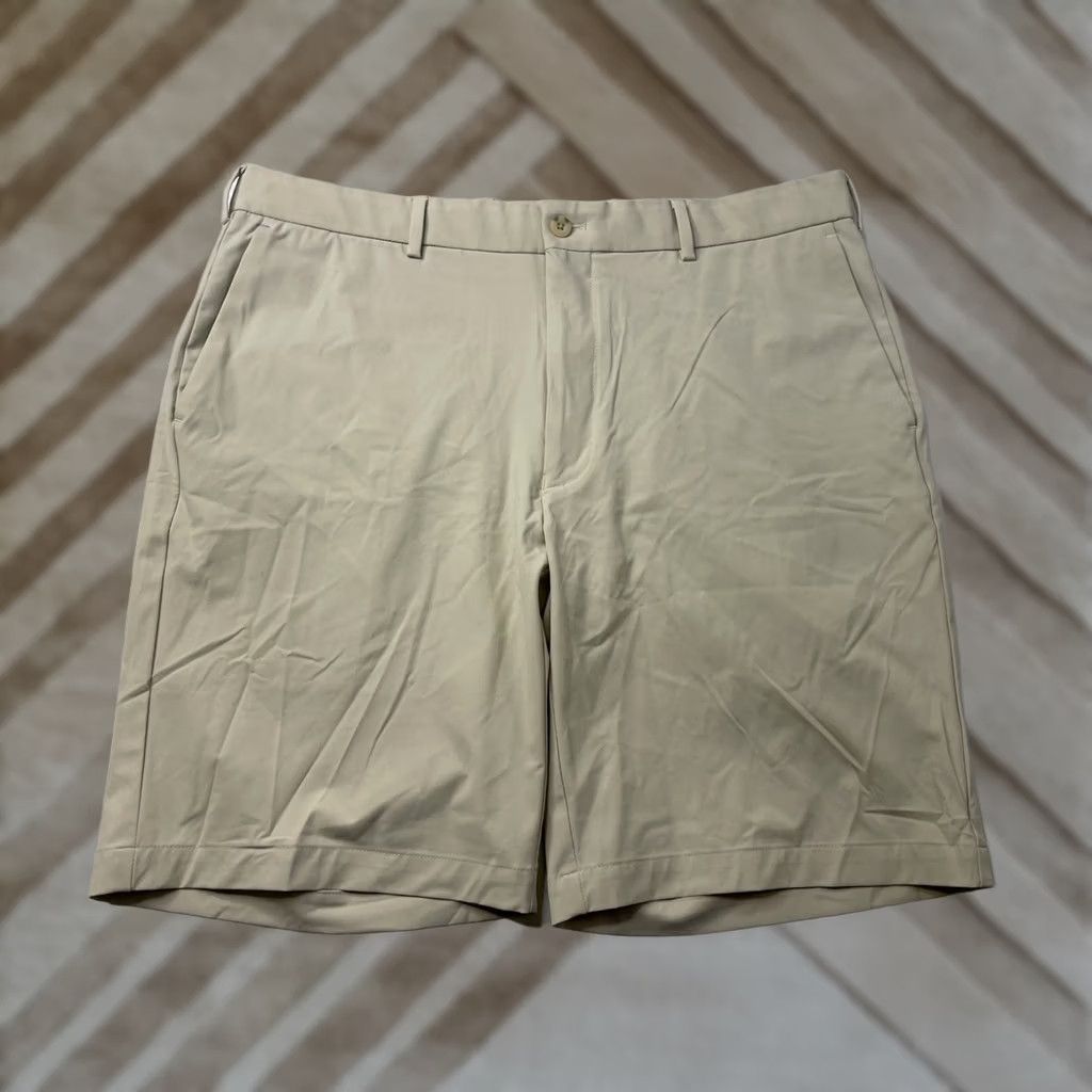 Peter Millar Peter Millar Golf Chino Shorts Mens 36 Beige Performance Stretch Size US 36 / EU 52 - 1 Thumbnail