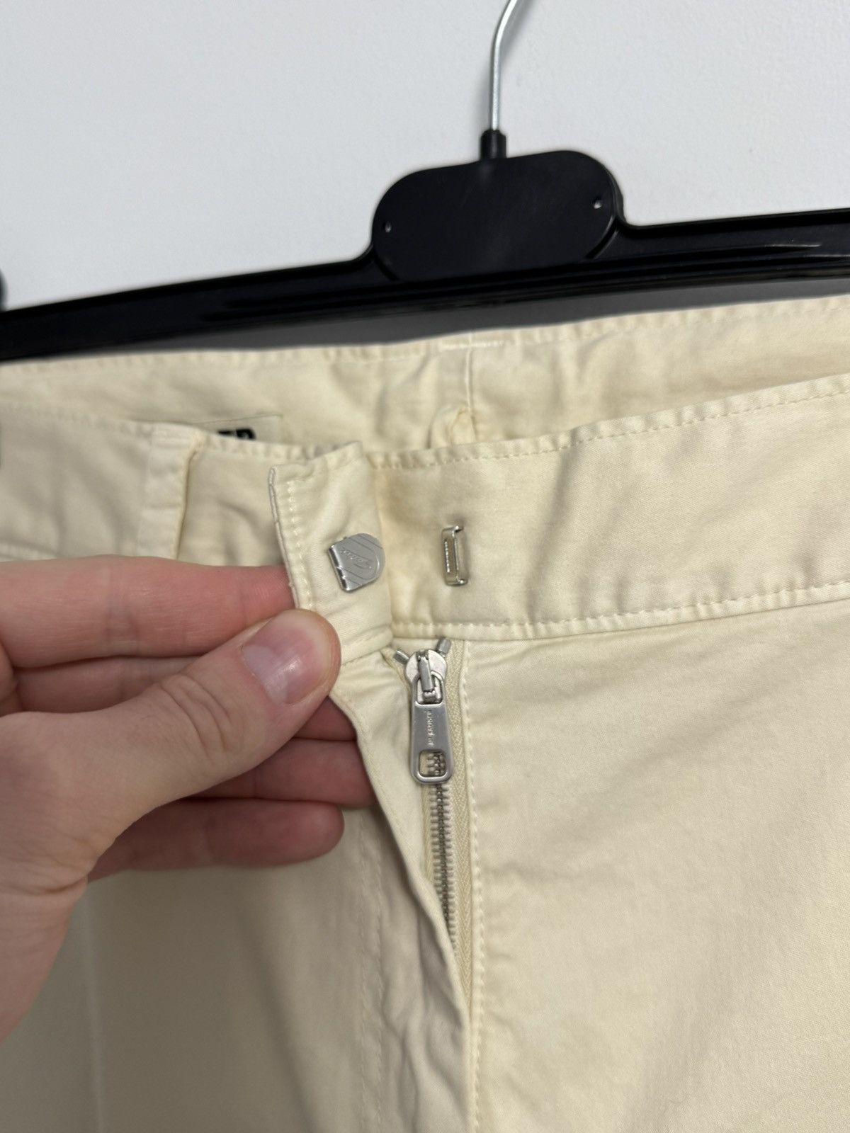 Jil Sander Jil Sander Women’s Pants Beige Luxury Cotton size 36 Size 25" / US 0 / IT 36 - 8 Thumbnail