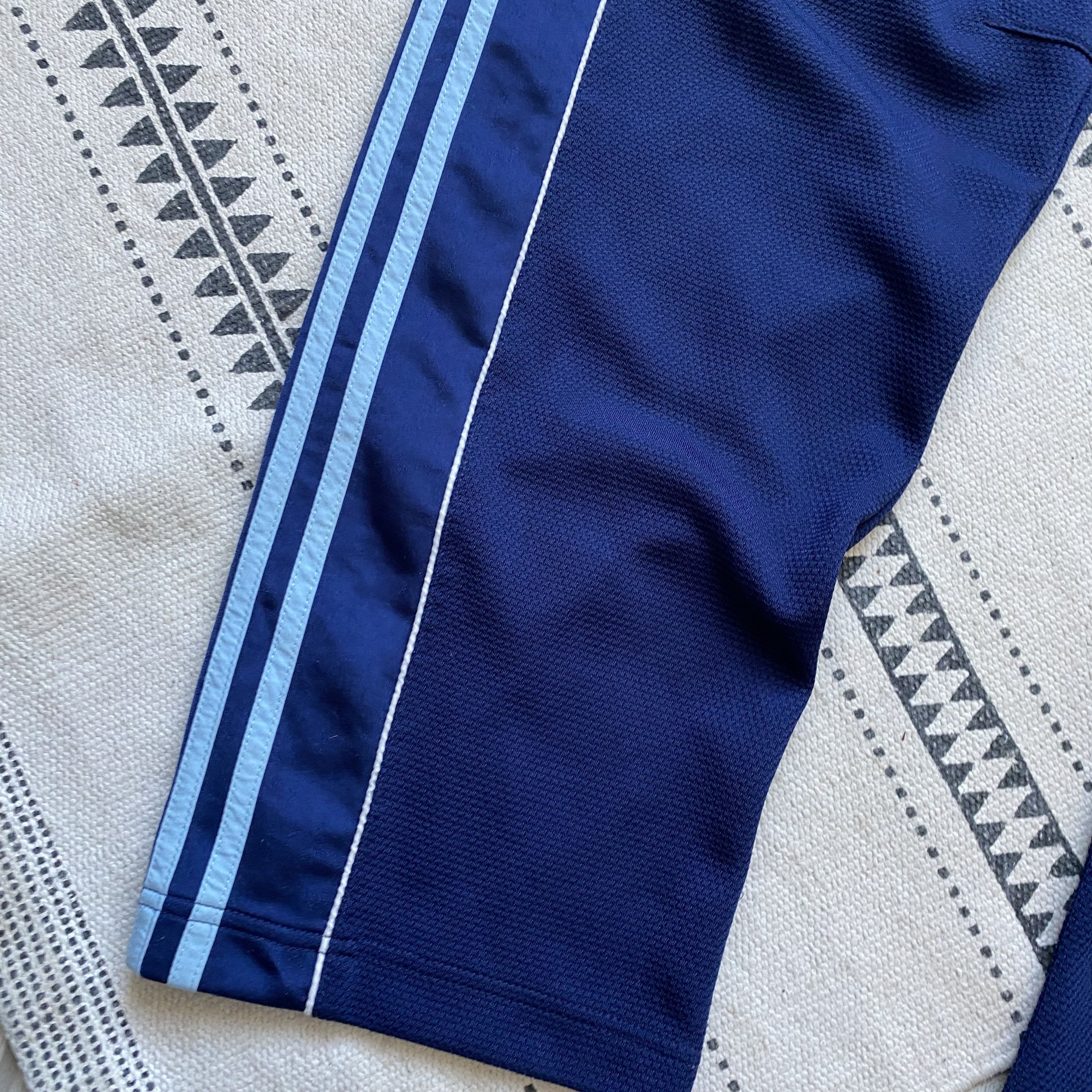 Adidas 🦏 Crazy Vintage Adidas 90s Nylon track pants Popper Size US 32 / EU 48 - 9 Thumbnail